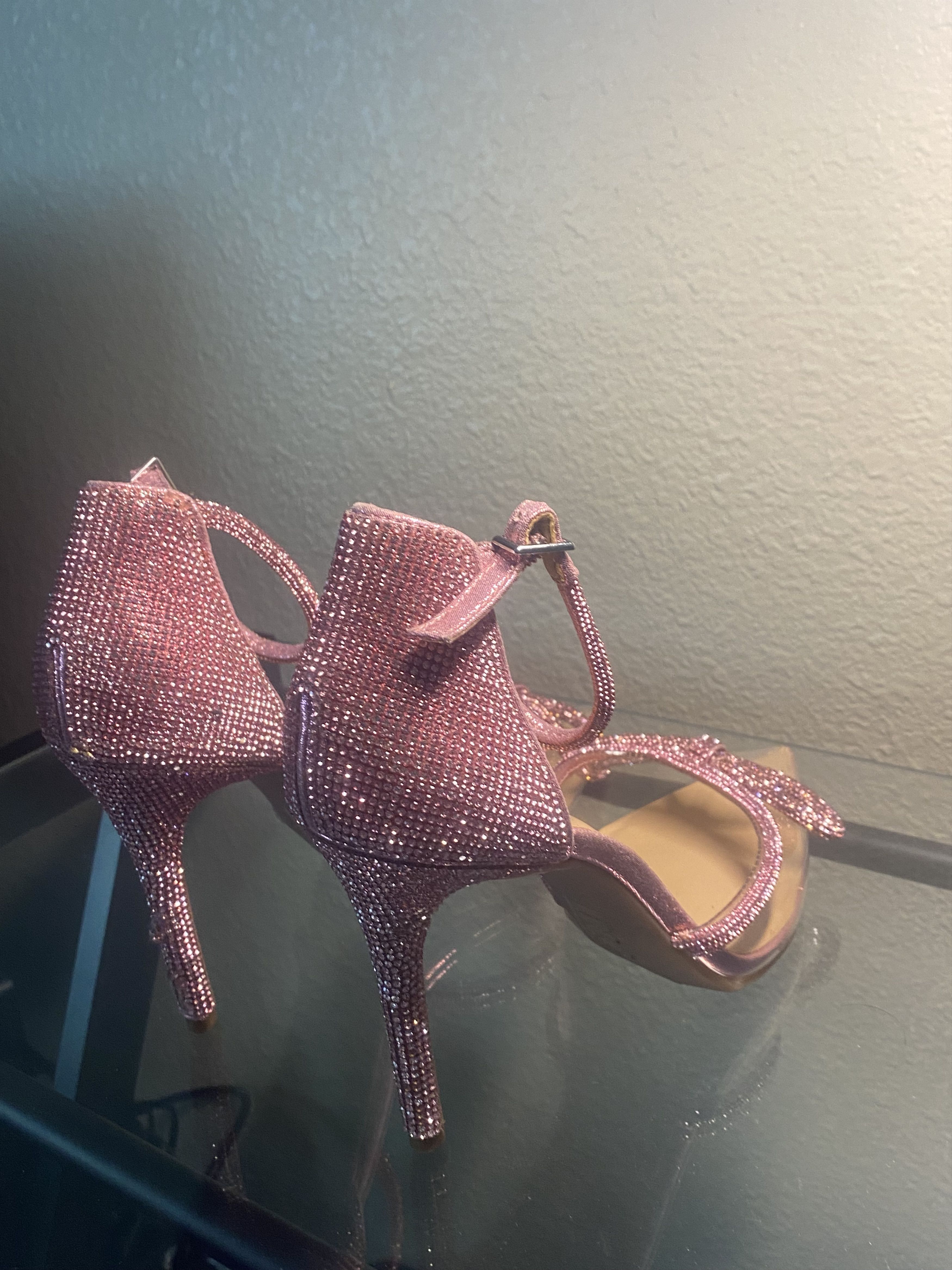 I.N.C INC Pink Rhinestone Bow Pointed Heels Size US 9 / IT 39 - 1 Thumbnail