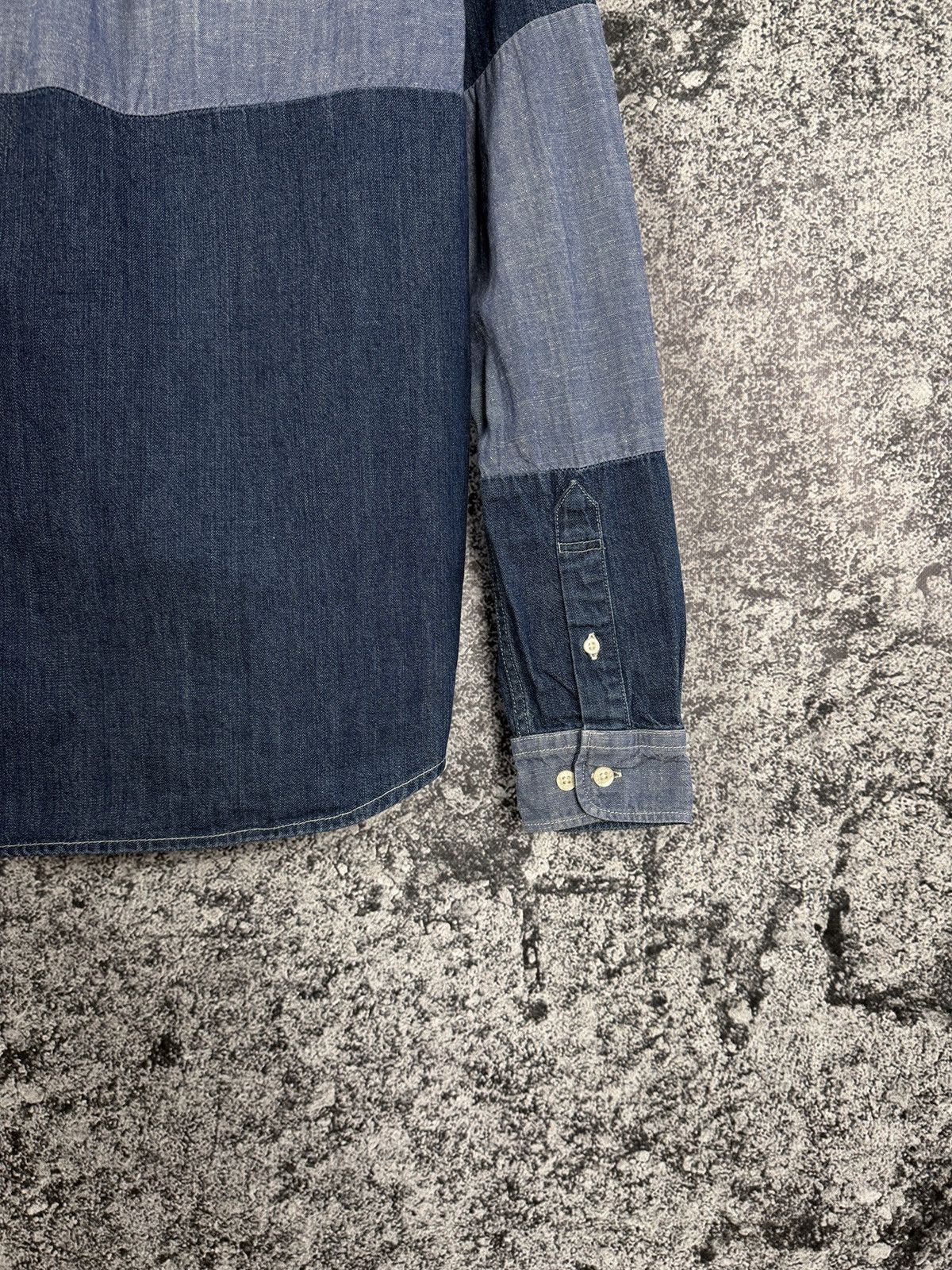 Edwin Edwin Patchwork Long Sleeve Denim Better Shirt Indigo Size S Size US S / EU 44-46 / 1 - 16 Thumbnail