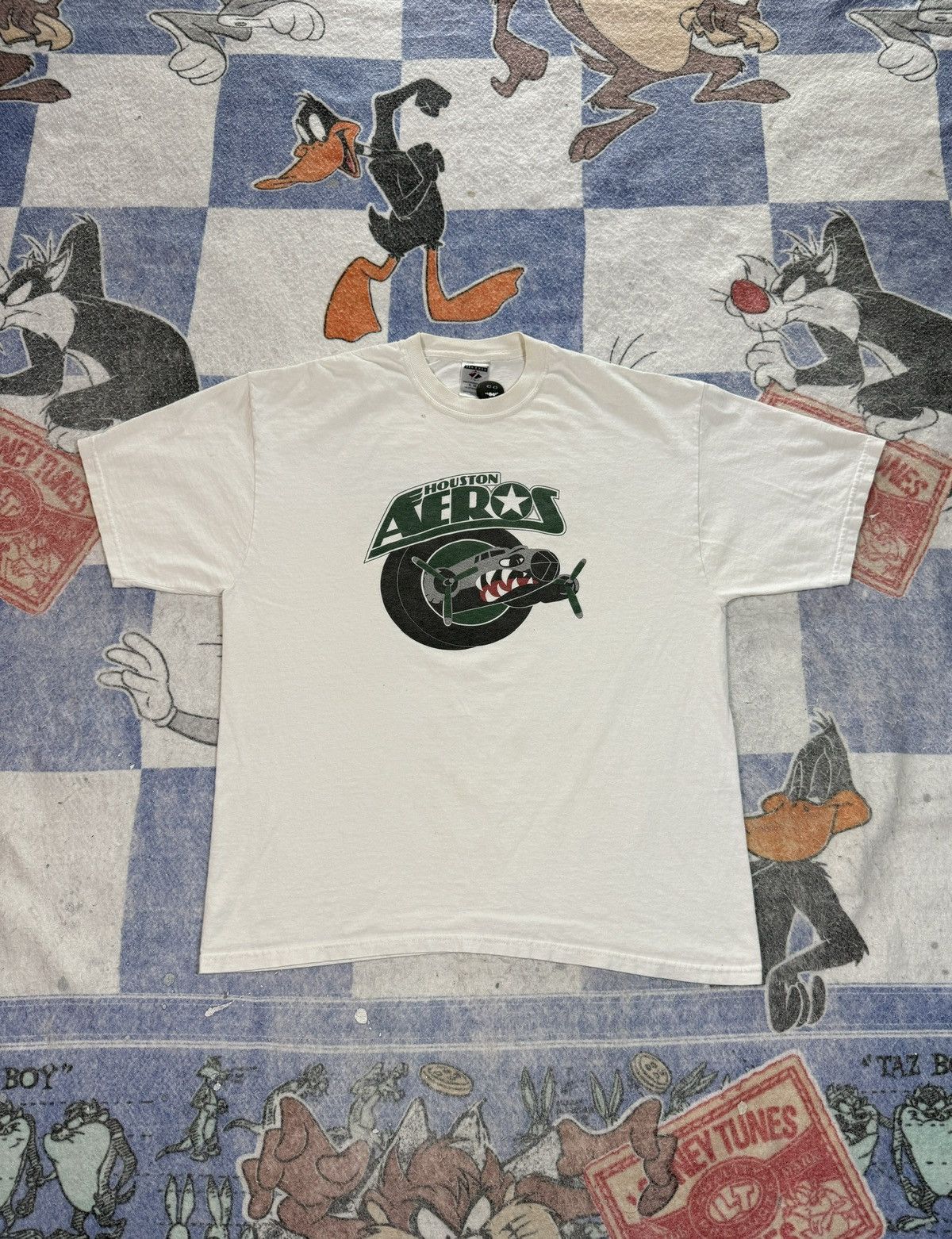 NHL Vintage houston aeros hockey tee Size US L / EU 52-54 / 3 - 1 Thumbnail