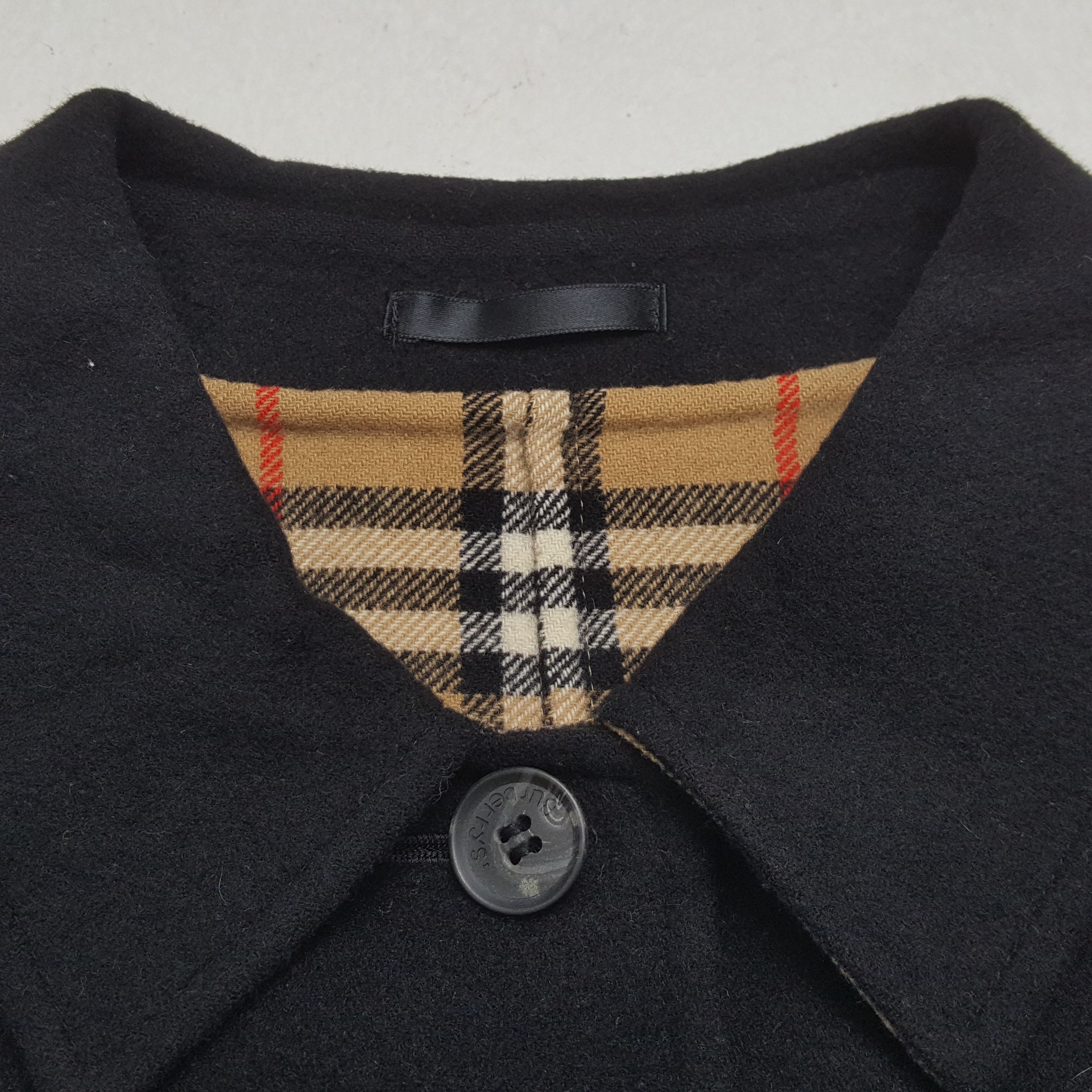 Burberry × Vintage Vintage BURBERRY LONDON Nova Check Fleece Long Jacket Size US L / EU 52-54 / 3 - 10 Thumbnail