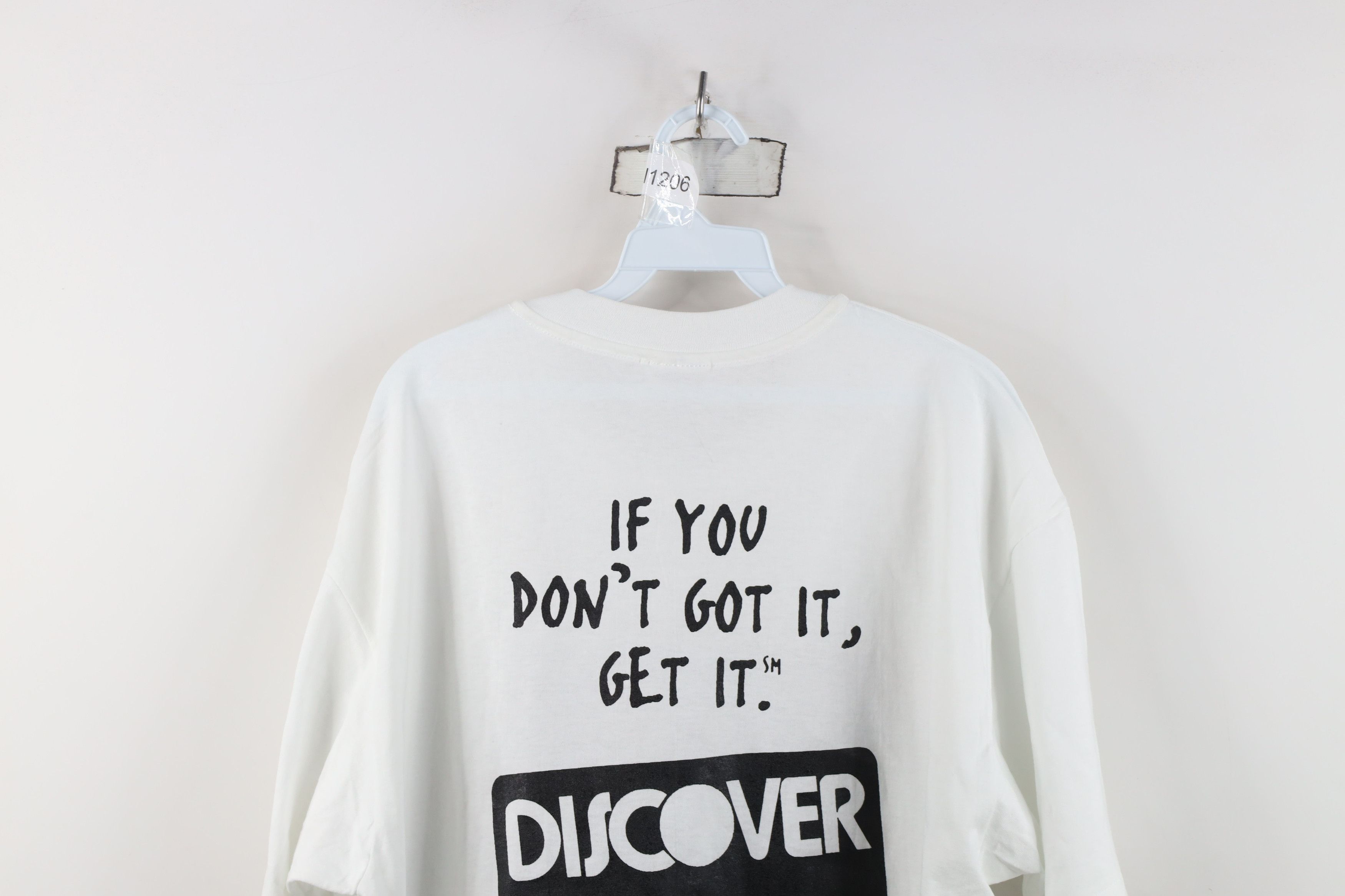 Vintage Vintage 90s Streetwear Card Life Without It Bites T-Shirt Size US XL / EU 56 / 4 - 11 Thumbnail