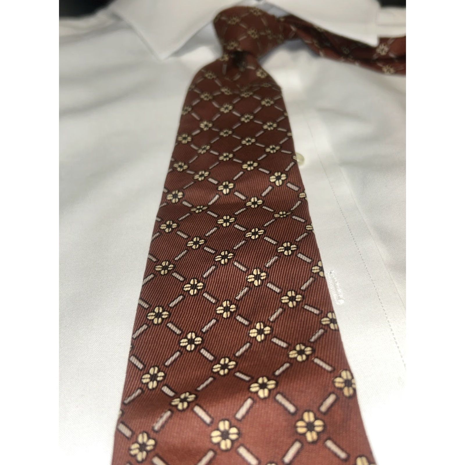 Vintage **San Francisco Handmade Classic Geometric Men's Tie** User: San Francisco Handmade Classic Geometric Men's Tie Size ONE SIZE - 2 Thumbnail