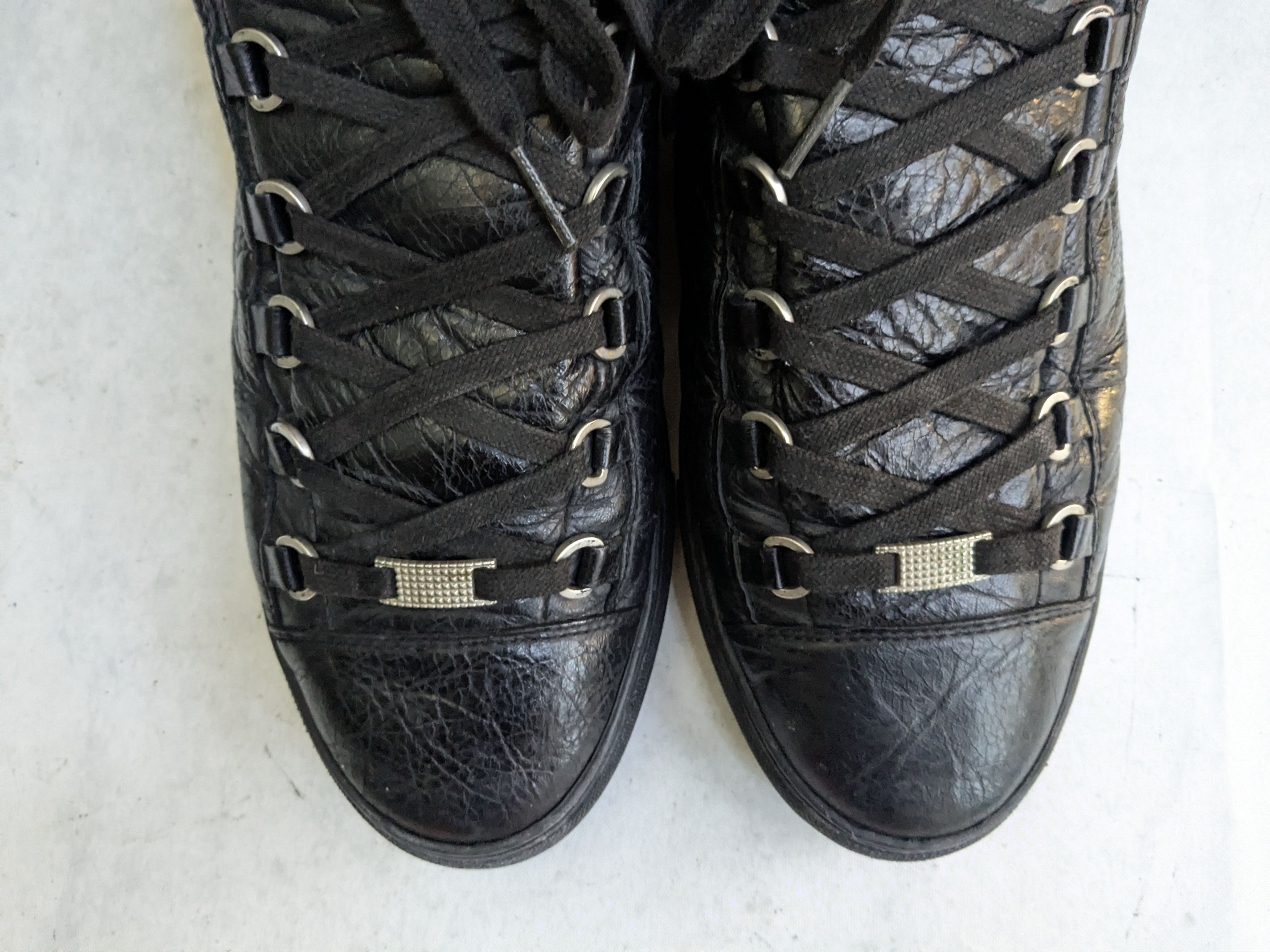 Balenciaga Balenciaga Arena Sneakers Black 11 High Tops Leather Size US 11 / EU 44 - 3 Thumbnail
