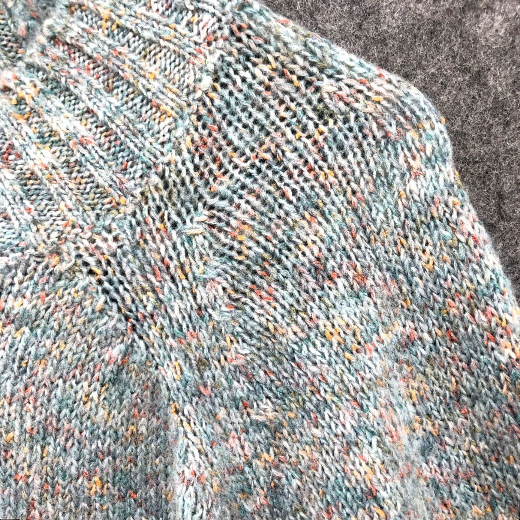 Loft LOFT Oversized Sweater Womens S Blue Marled Crewneck Pullover Knit Pullover Casual Fall Winter Size S / US 4 / IT 40 - 5 Thumbnail