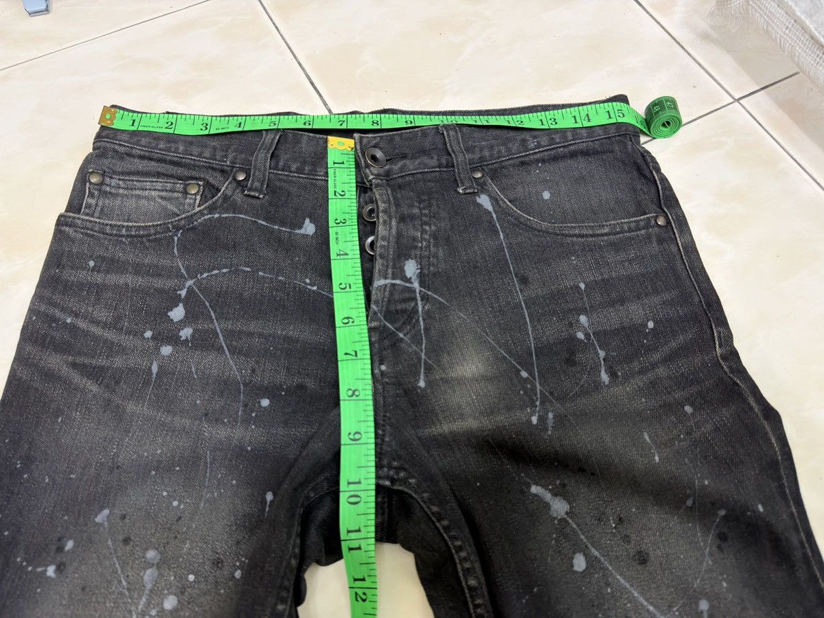 Shellac Vintage SHELLAC Paint Splashed Slim Fit Button Denim Jeans Size US 30 / EU 46 - 15 Thumbnail