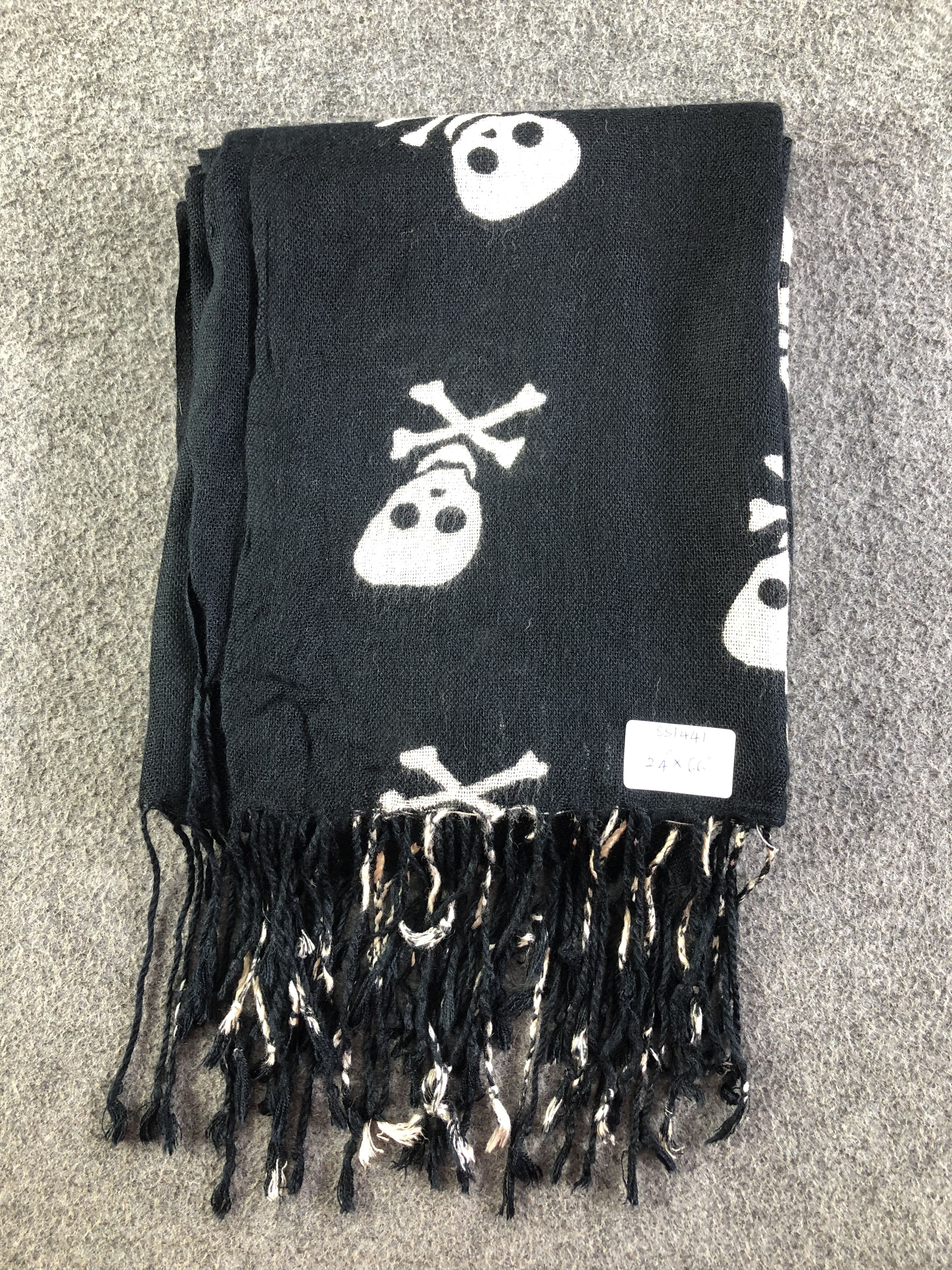 Vintage Skulls Design Scarf / Muffler / Neckwear SS1441 Size ONE SIZE - 7 Thumbnail