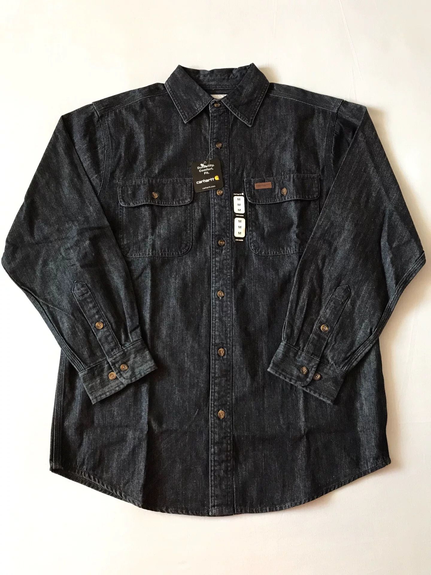 Carhartt Carhartt 100082 Denim Work Shirt Size US M / EU 48-50 / 2 - 1 Thumbnail