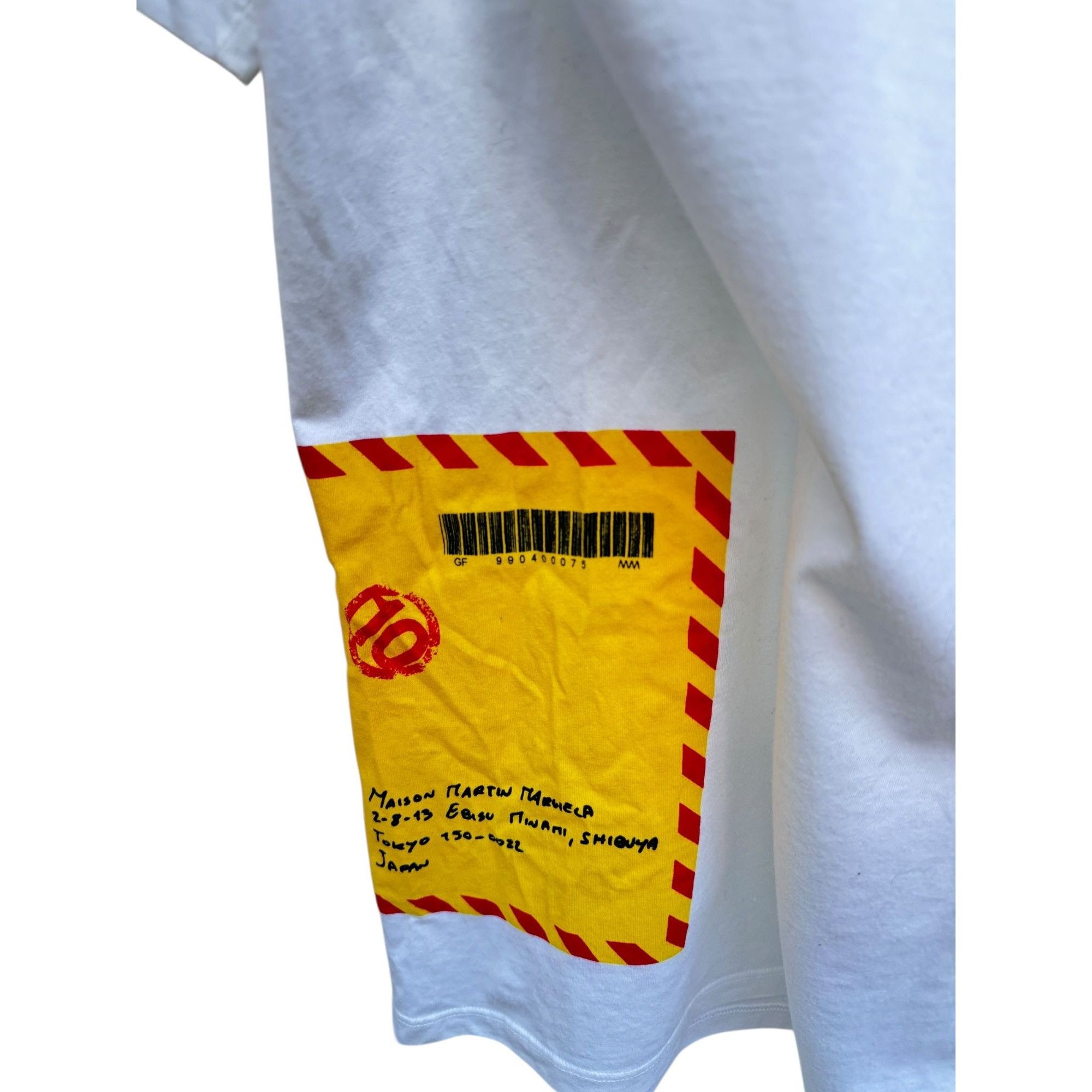 Maison Margiela Spring/Summer 2008 “Speedy Service” Stamp White T-Shirt Size US S / EU 44-46 / 1 - 3 Thumbnail