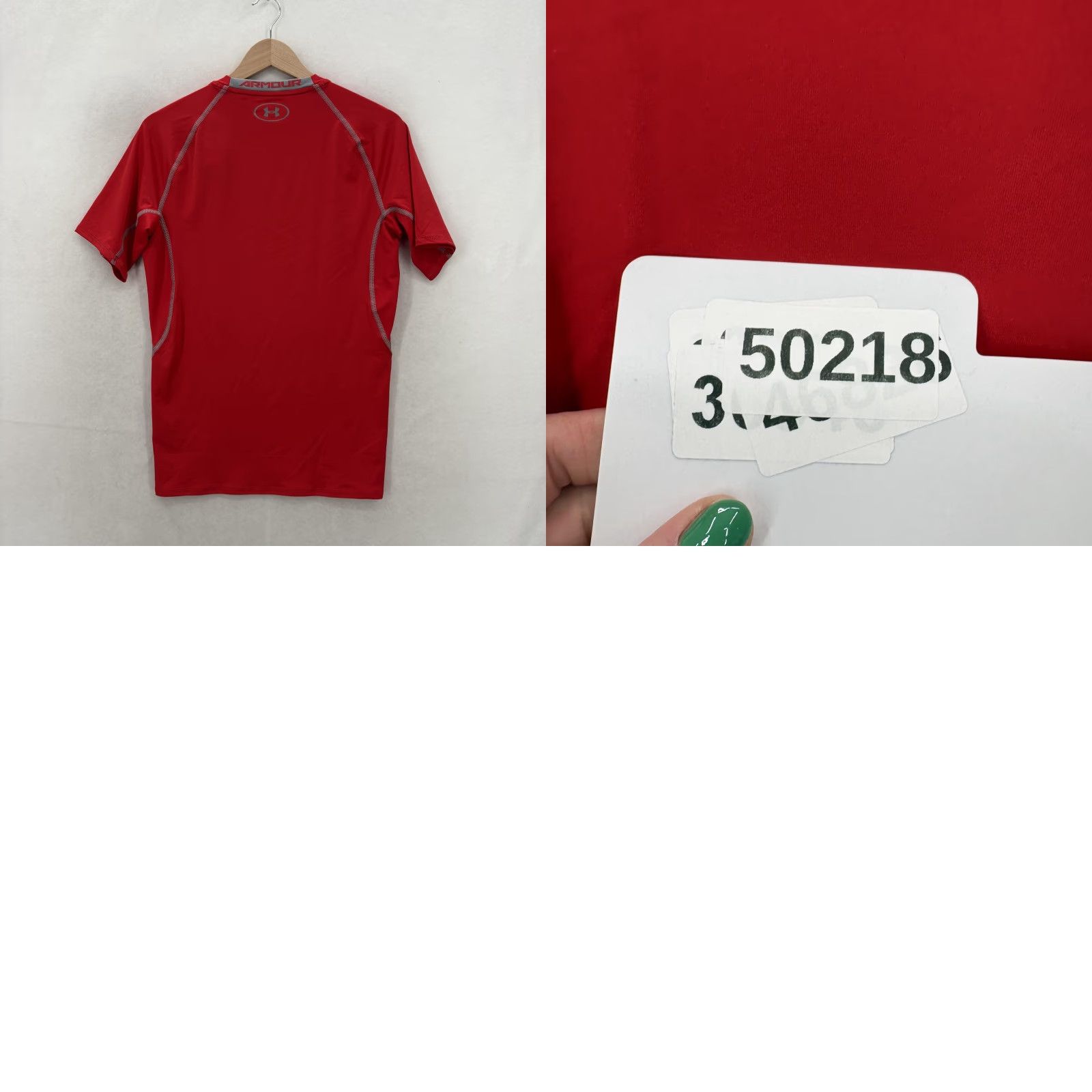 Under Armour Under Armour HeatGear Shirt Mens L Red Short Sleeve Compression Gym & Training Shirt Size US L / EU 52-54 / 3 - 9 Thumbnail