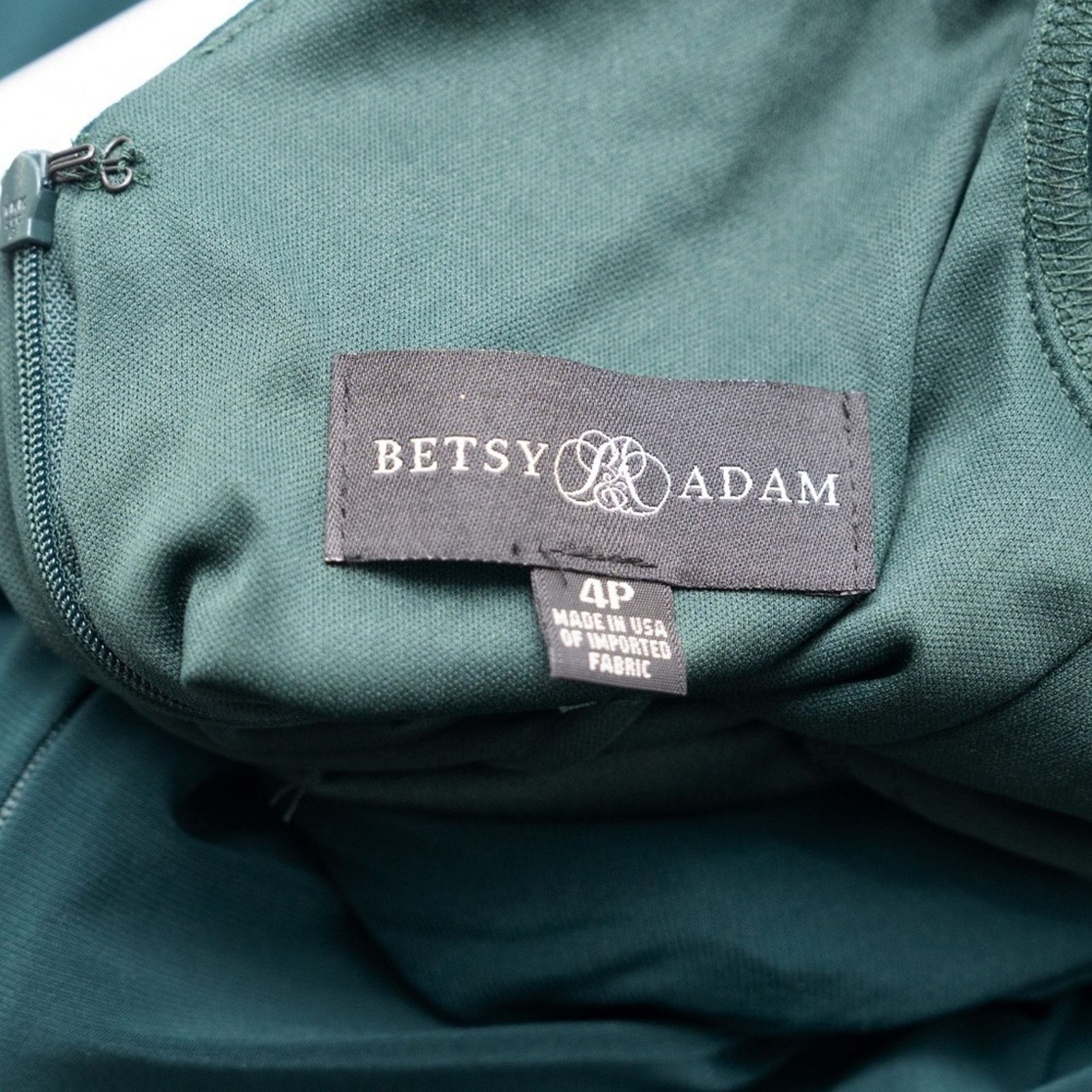 Designer Betsy & Adam. Drape-Back Gown. Size S / US 4 / IT 40 - 3 Thumbnail