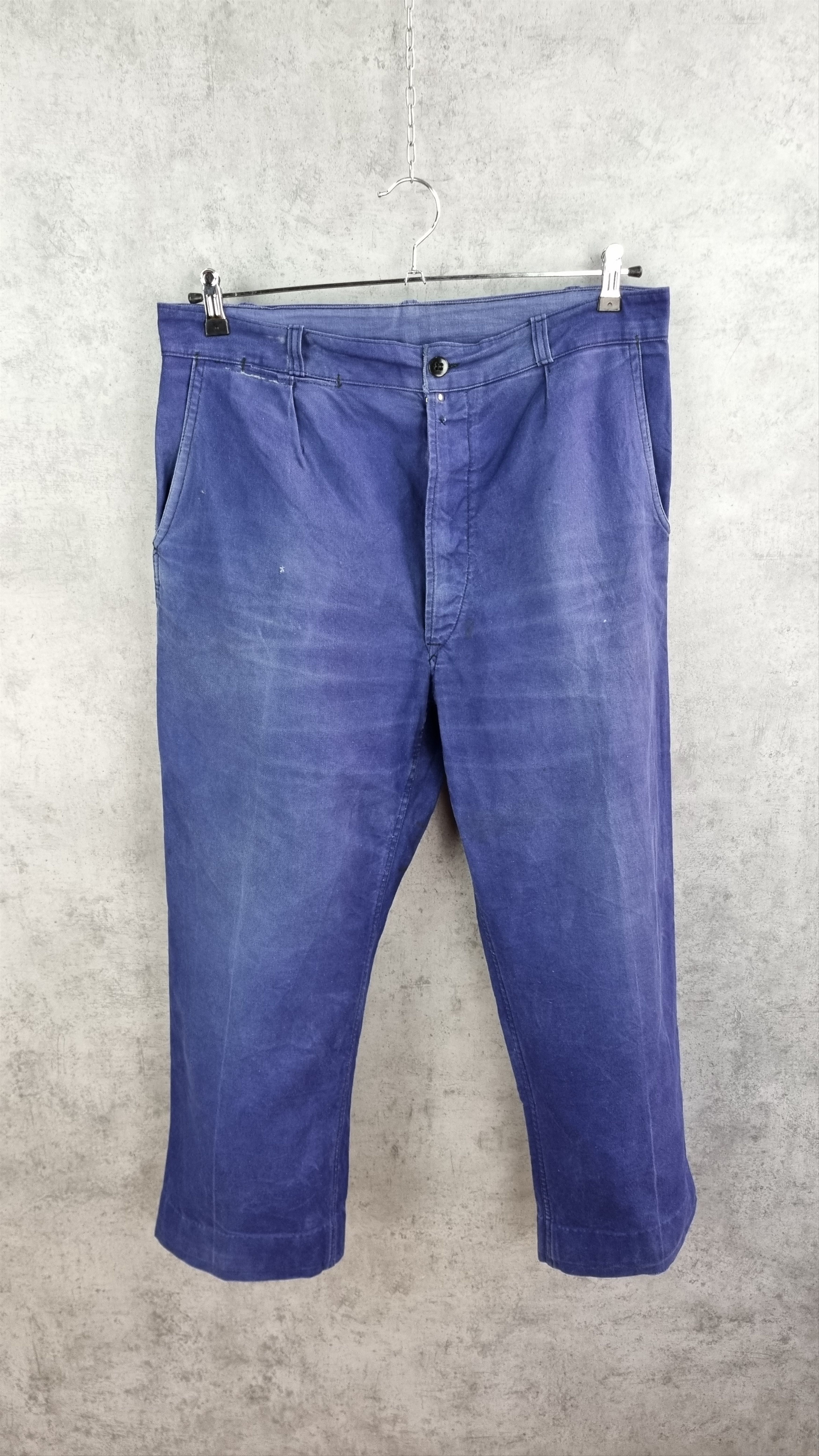 Le Laboureur × Vetra Le Vehement De Force Vintage Worker Faded Indigo Avant Garde Size US 32 / EU 48 - 5 Thumbnail