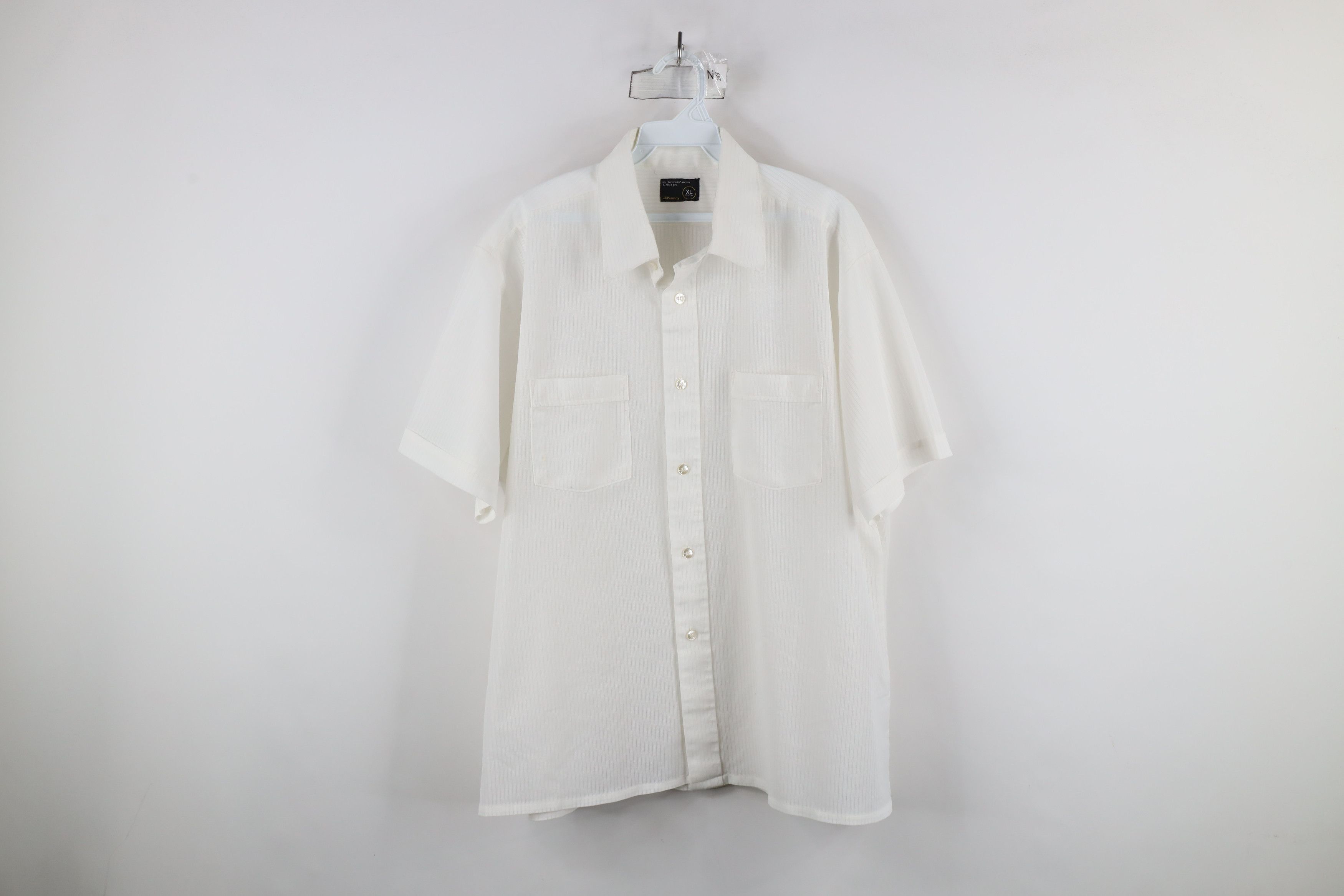 Vintage Vintage 70s Streetwear Sheer Short Sleeve Button Shirt Size US XL / EU 56 / 4 - 1 Thumbnail