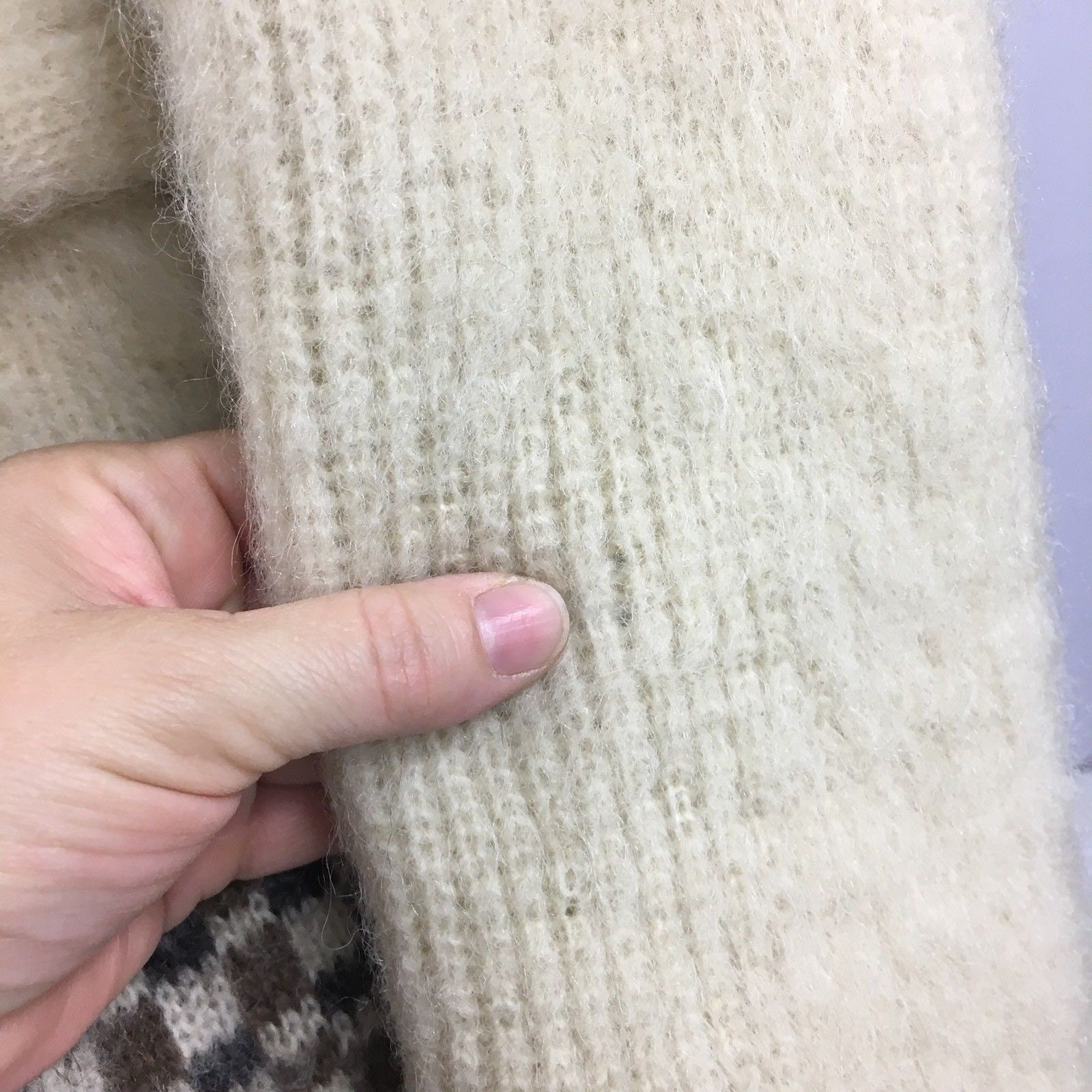 Other Vtg Icewool NORDIC Icelandic FairIsle Arctic Sheep Wool Coat Size S / US 4 / IT 40 - 6 Thumbnail