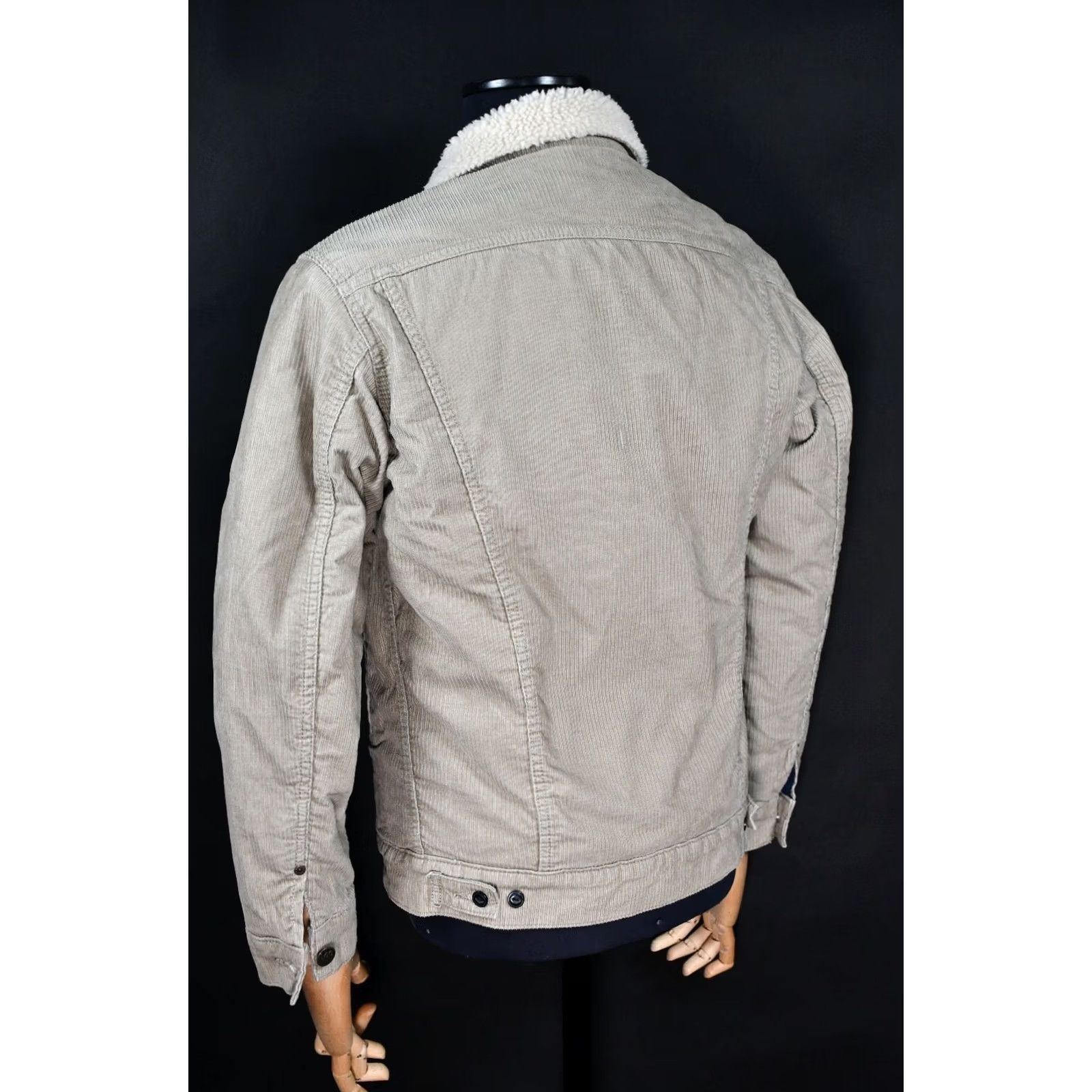 Lee Lee Storm Rider Jacket Mens S Corduroy Sherpa Beige 100% Cotton LEE Storm Rider Casual Coat Size US S / EU 44-46 / 1 - 6 Thumbnail