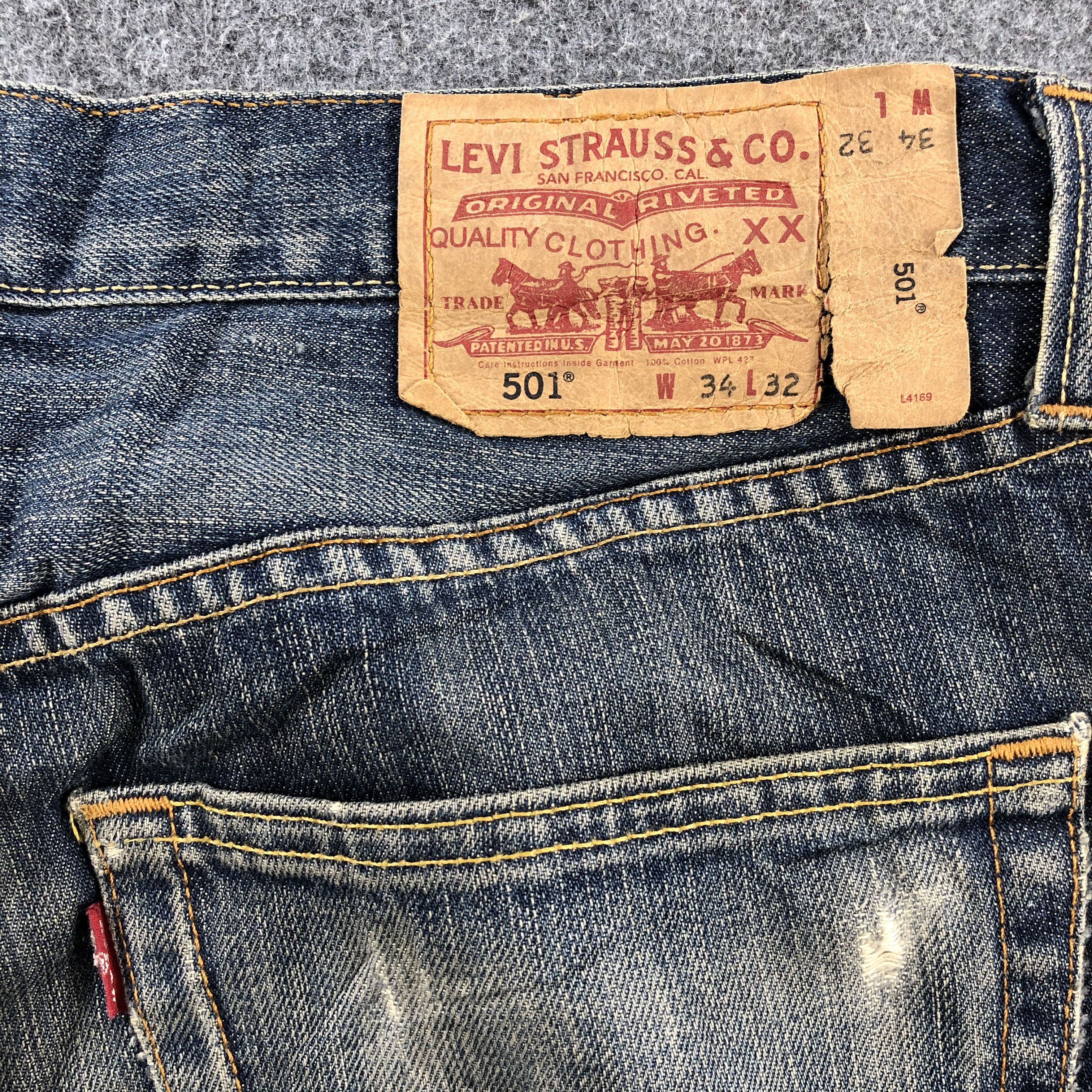 Levi's Vintage Rusty Mud Wash Levis 501 Jeans-JM1978 Size US 35 - 6 Thumbnail