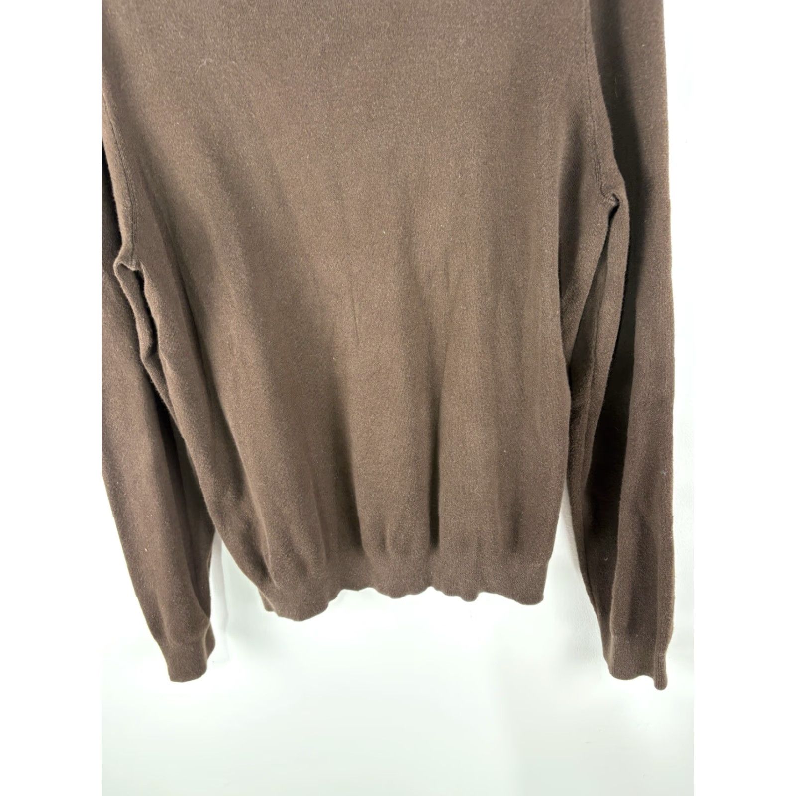 Polo Ralph Lauren Polo Ralph Lauren Mens Sweater V-Neck Long Sleeve Pullover Solid Knit Brown Size L Size US L / EU 52-54 / 3 - 6 Thumbnail