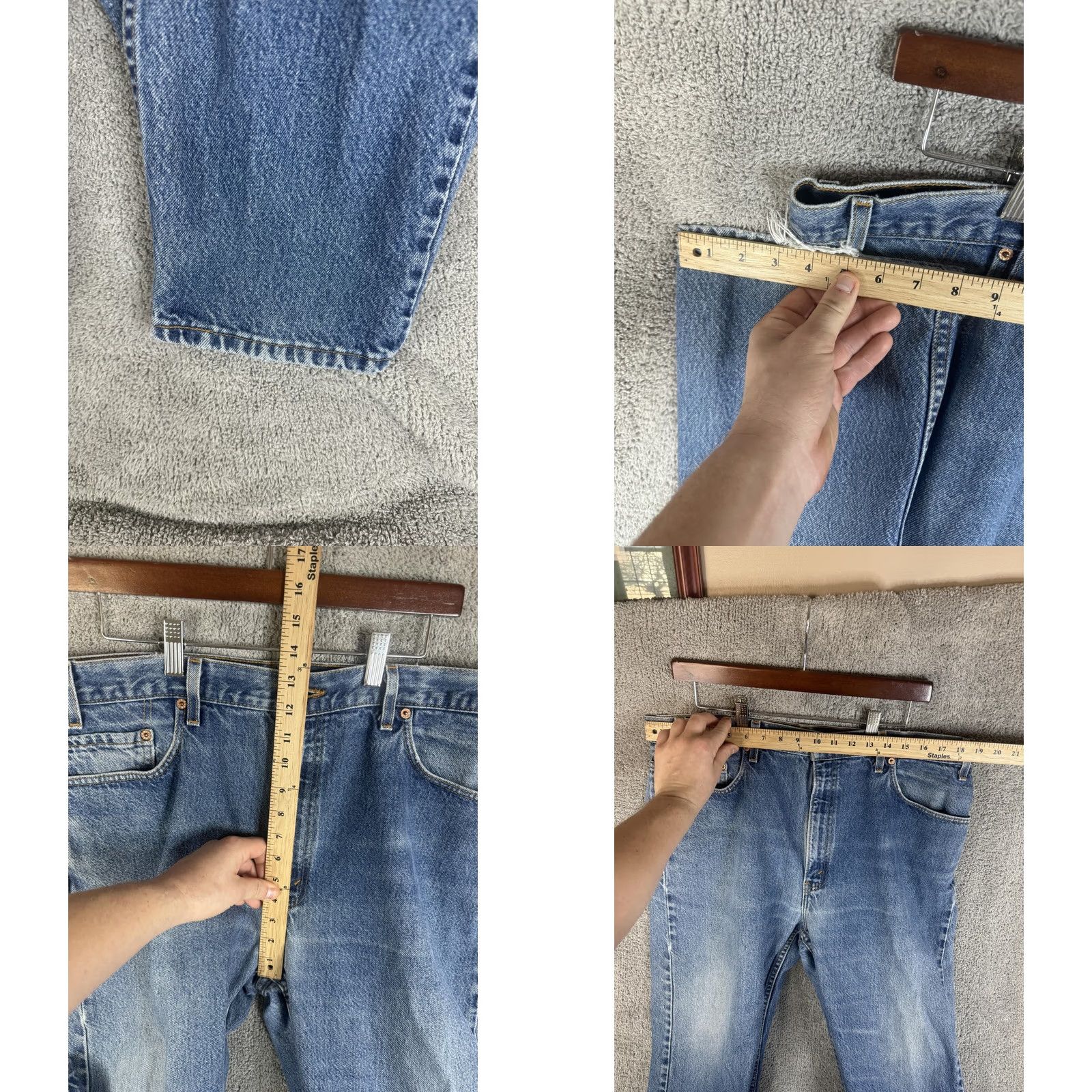 Levi's VINTAGE Levi's 505 Jeans Mens 40x30 Blue Denim Regular Fit Straight Leg USA 90s Levi's 505 Mens Jeans Blue Denim Regular Fit Straight Leg 90s USA Size US 40 / EU 56 - 8 Thumbnail