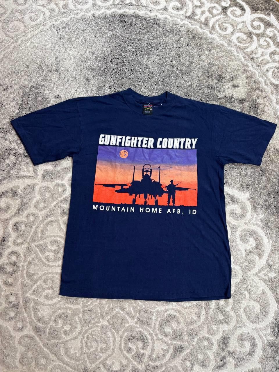 Vintage Vintage Soffe Mountain Home AFB Made in USA Shirt L Size US L / EU 52-54 / 3 - 2 Thumbnail
