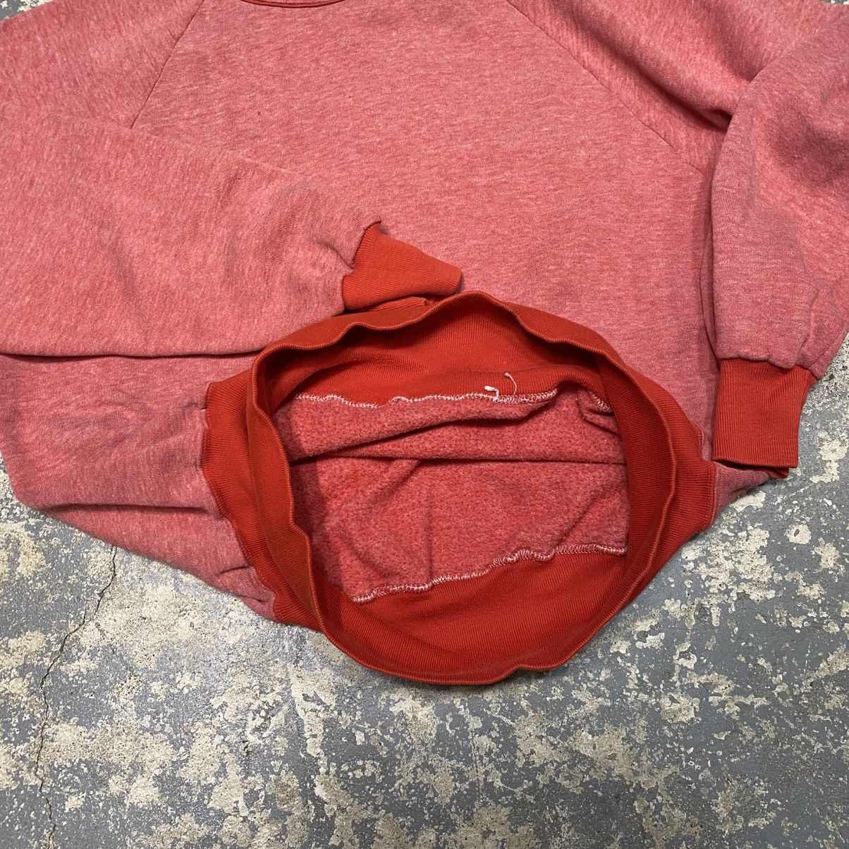 Japanese Brand × Vintage True Vintage Red Faded 2 Tone Blank 60s/70s Crewneck Sweat Size US M / EU 48-50 / 2 - 5 Thumbnail