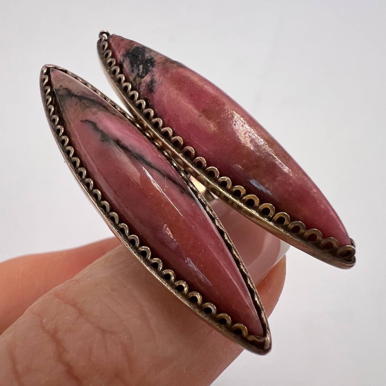 Vintage Huge Vintage USSR Gilt Silver 875 Jewelry Cufflinks Marked Size ONE SIZE - 1 Thumbnail