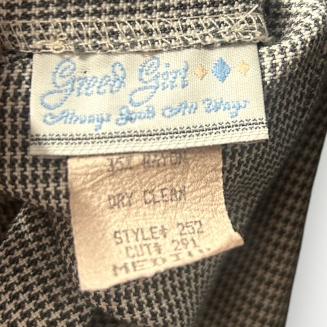 Vintage Vintage 1990s Greed Girl Gingham Mini Fit & Flare Dress Size M / US 6-8 / IT 42-44 - 7 Thumbnail