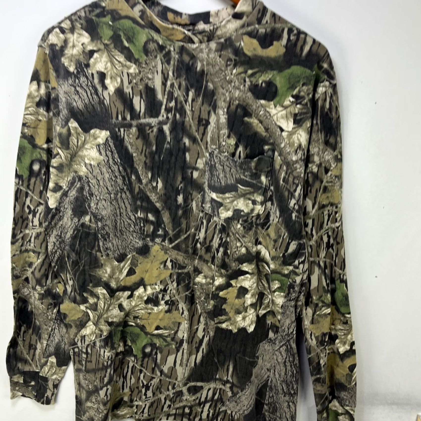 Vintage VINTAGE Mossy Oak Tree Camo Long Sleeve Shirt M Mens Green 90s Nature Logo Camouflage Cotton Knit Cotton Shirt Regular Size Size US M / EU 48-50 / 2 - 2 Thumbnail