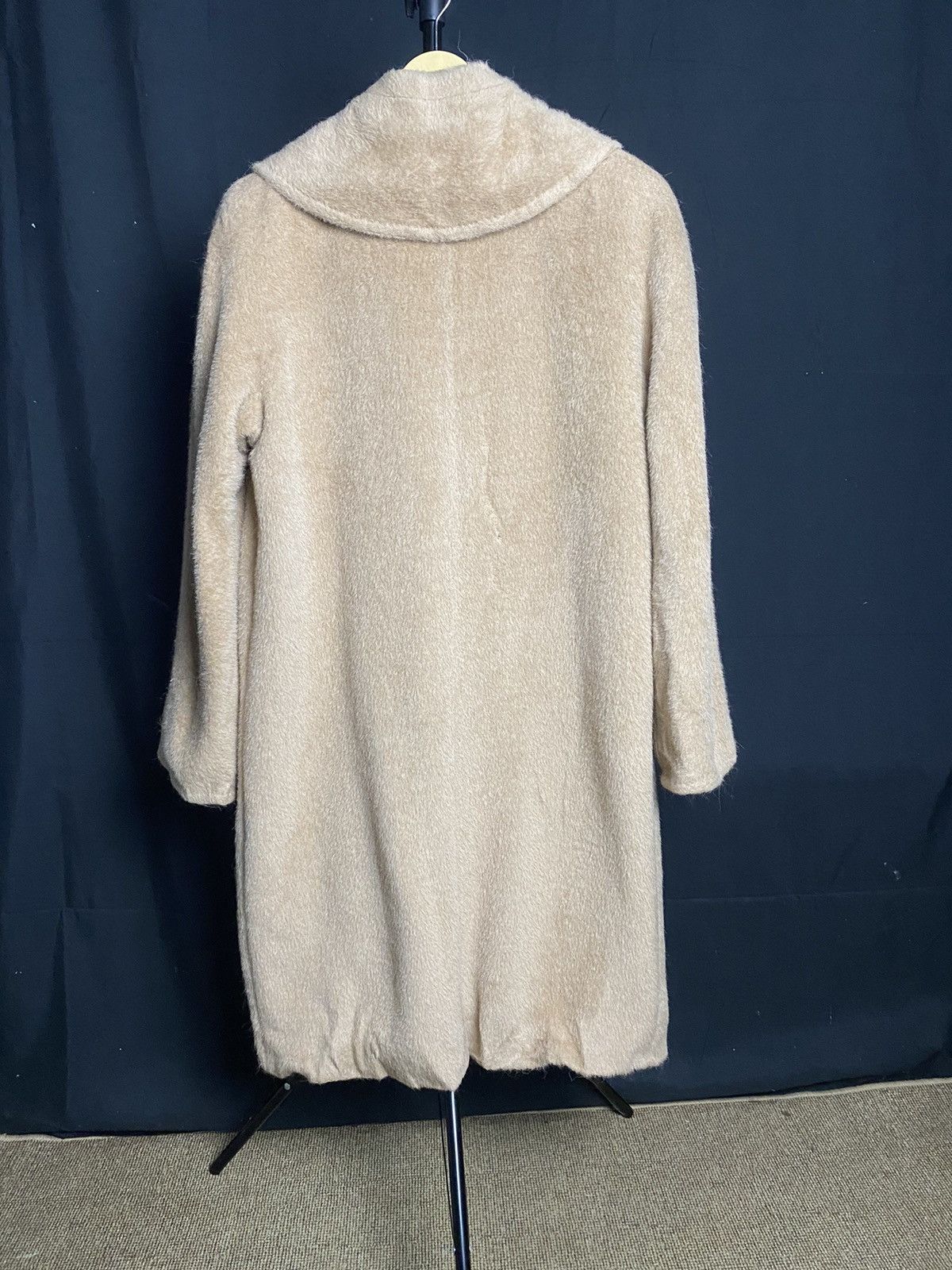 Max Mara Max Mara Biege Wool Fur Long Coat Jacket Size L / US 10 / IT 46 - 5 Thumbnail