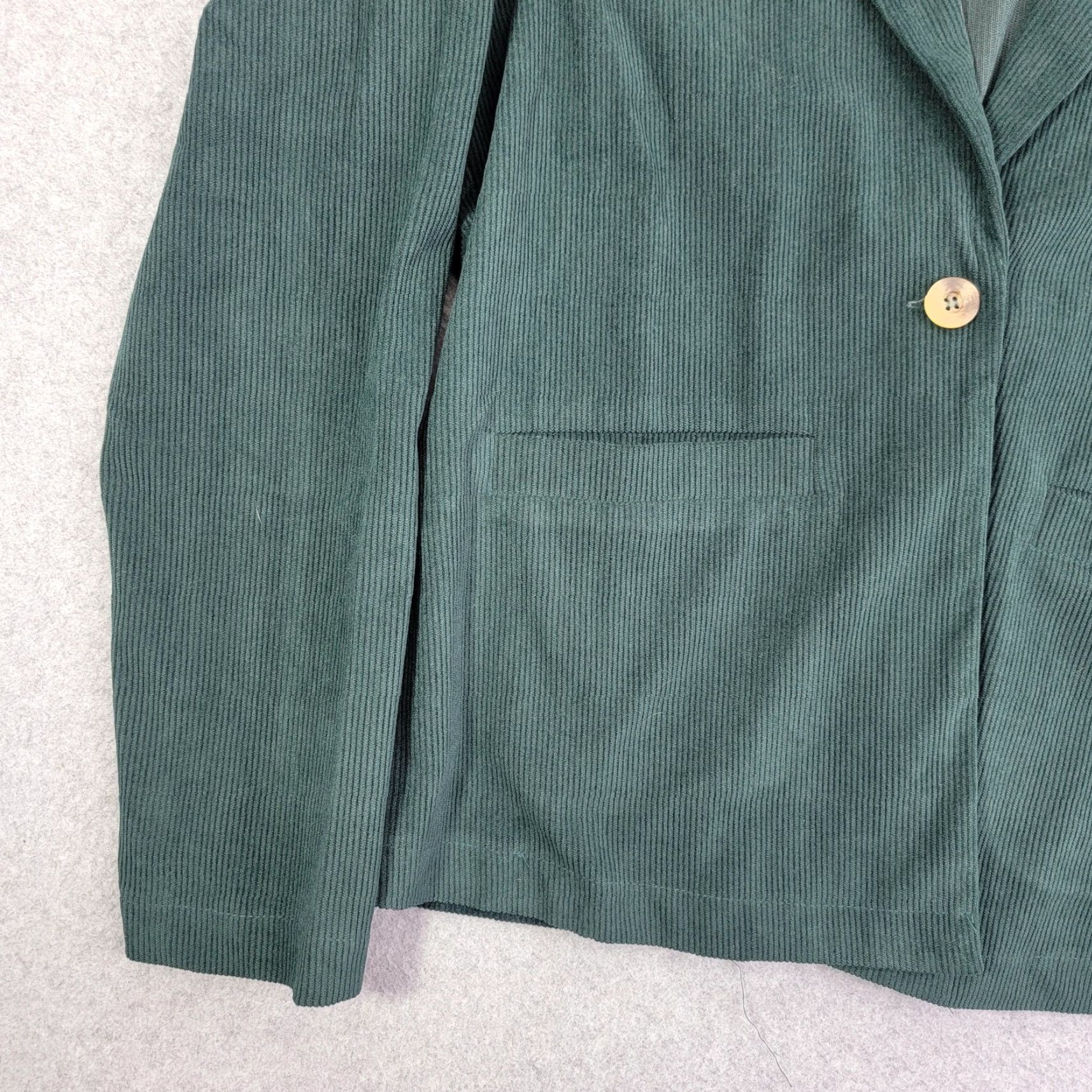 Vintage Savanna Jane Harper Jacket Medium Corduroy Green Blazer One Button Preppy Womens M Size M / US 6-8 / IT 42-44 - 5 Thumbnail
