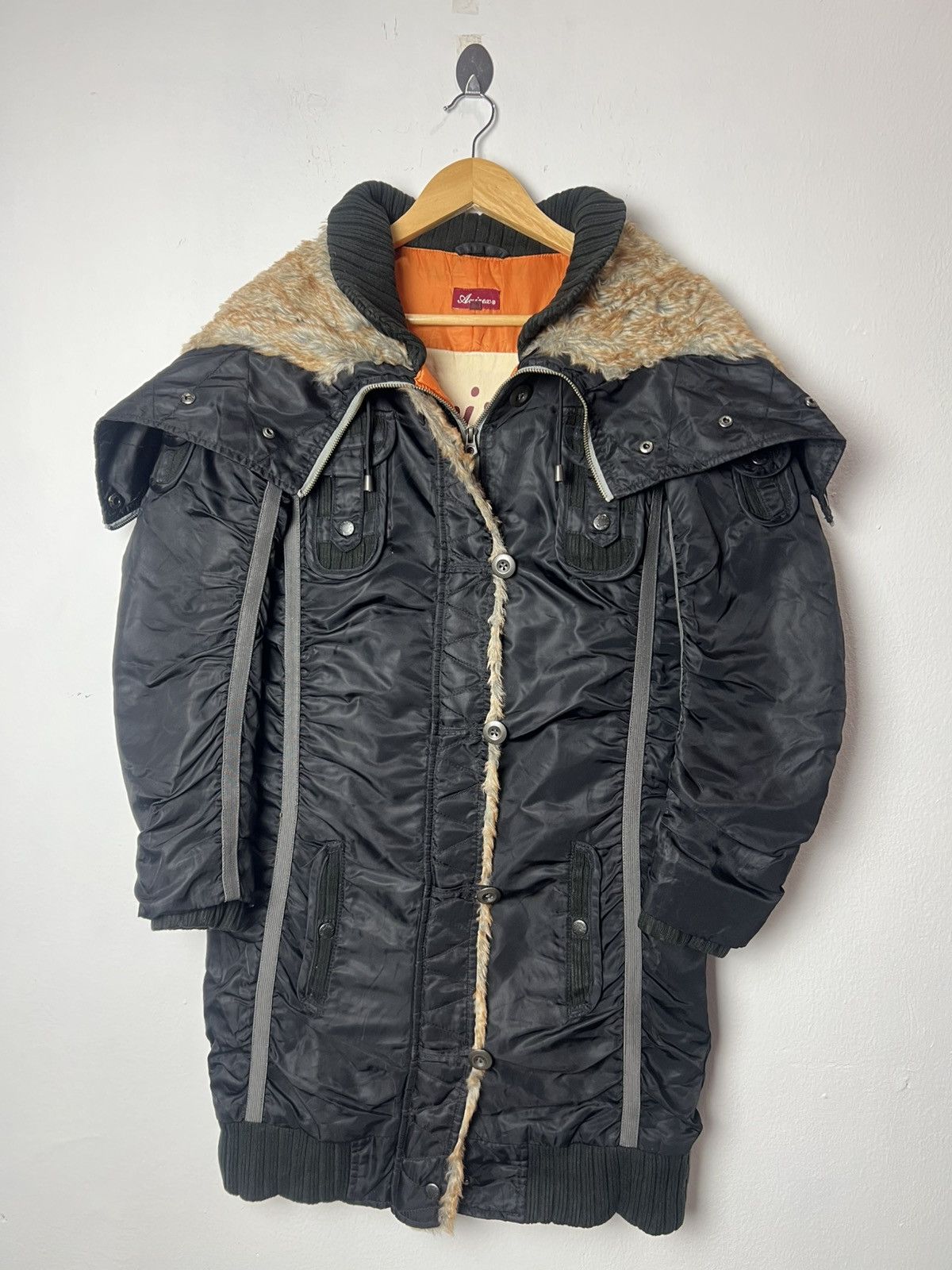 Avirex Vintage Avirex Black Military N-3B Flight Fur Jacke Size US S / EU 44-46 / 1 - 1 Thumbnail