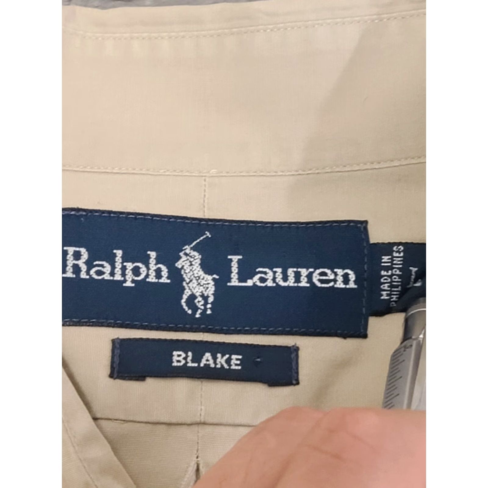 Polo Ralph Lauren Polo Ralph Lauren Shirt Men Beige L Long Sleeve Button-Down Knit Cotton Embroidered Logo Classic Casual Business Size US L / EU 52-54 / 3 - 5 Thumbnail
