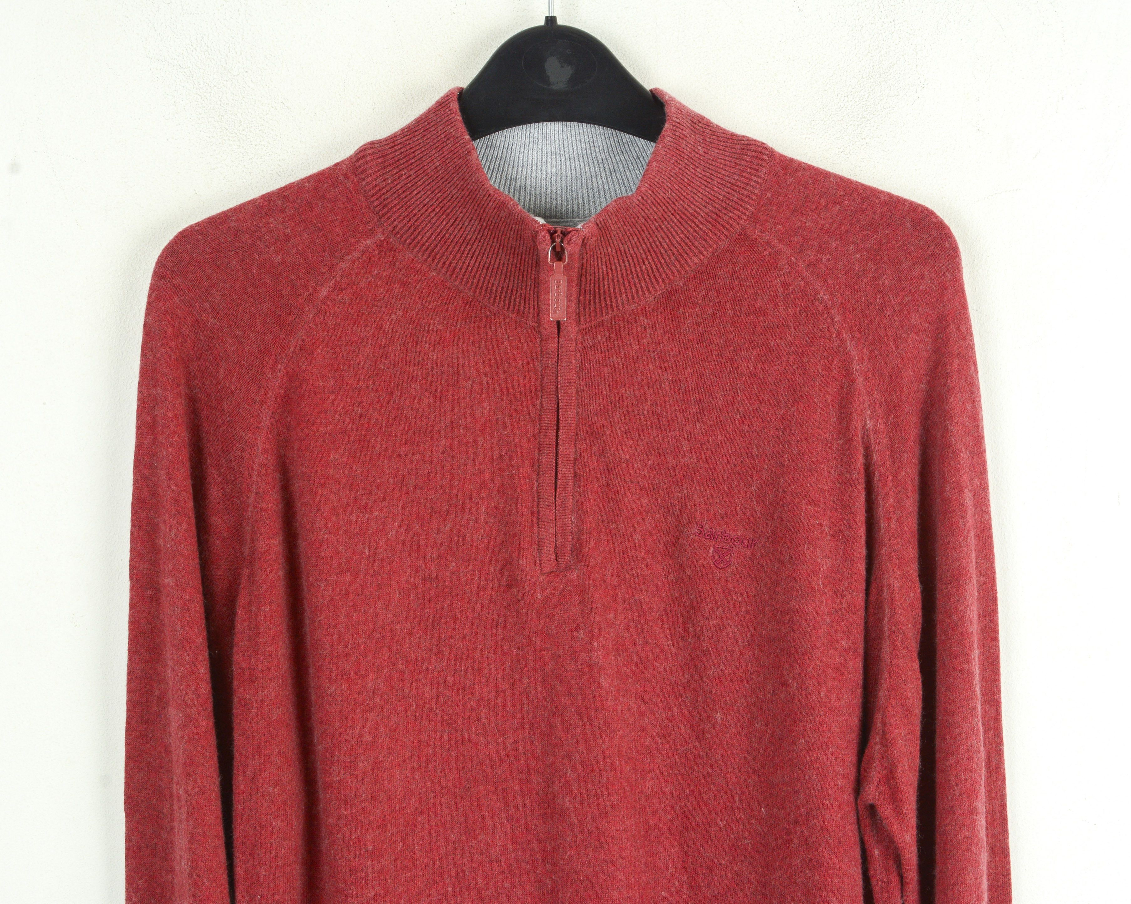 Barbour Sweater M Jumper Cashmere Pullover 1/4 Zip Neck Top Size US M / EU 48-50 / 2 - 4 Thumbnail