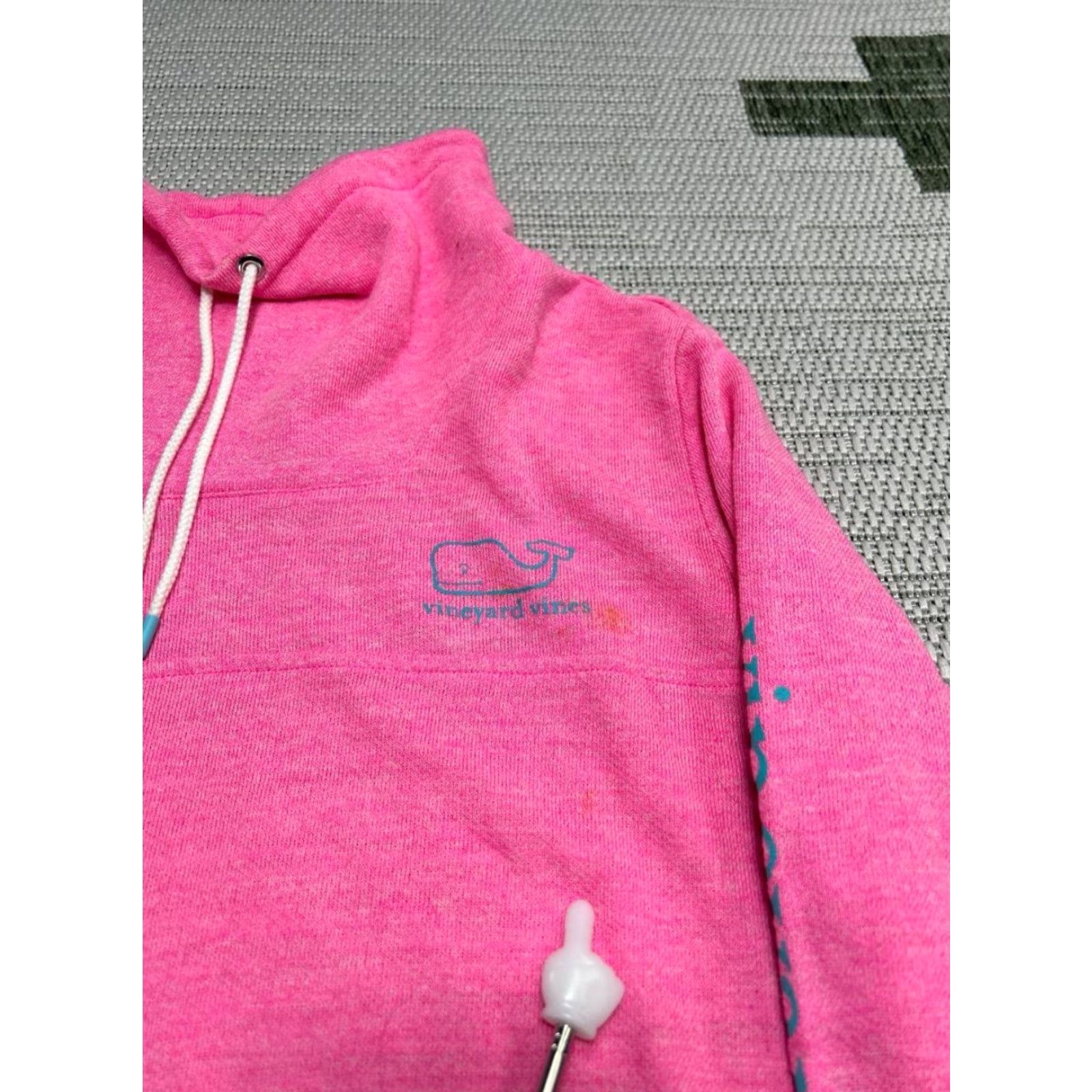 Vineyard Vines Vineyard Vines Sweatshirt Women Small Pink Cotton Logo Funnel Neck Size S / US 4 / IT 40 - 6 Thumbnail