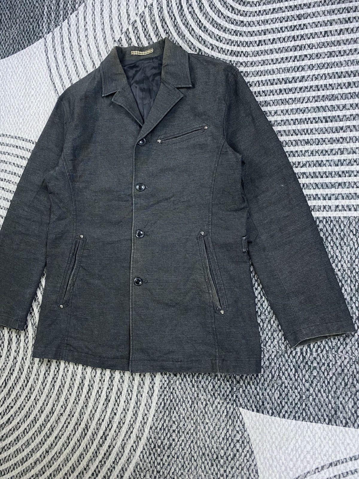 Japanese Brand Vintage Elle Homme Fullbutton Designed Blazer Coat Jacket Size US M / EU 48-50 / 2 - 4 Thumbnail