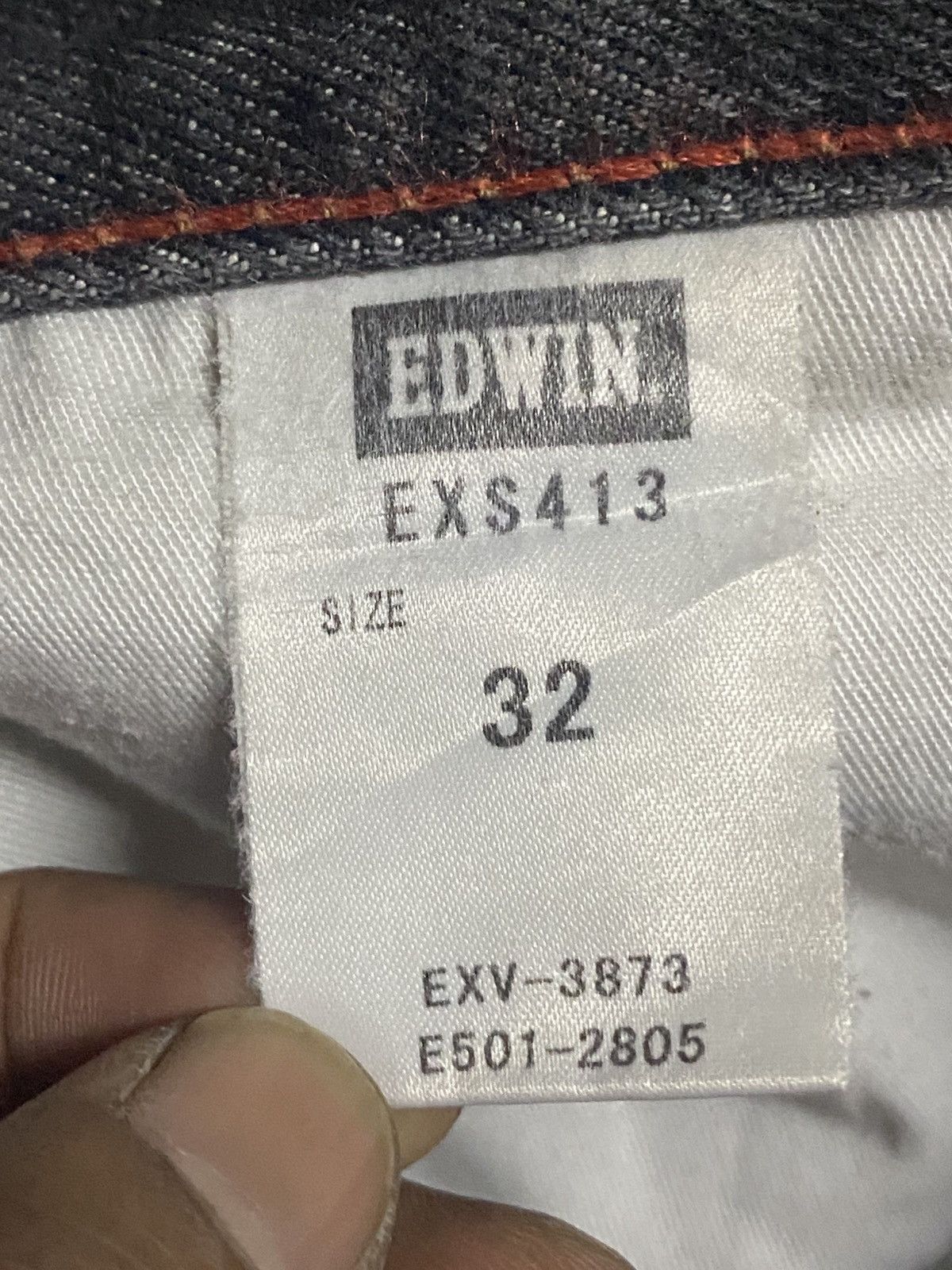Edwin Edwin exclusive Vintage Black Denim Tears Loose Jeans Size US 33 - 19 Thumbnail