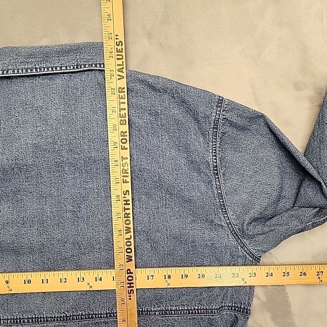 Vintage VINTAGE Woolrich Chore Jacket Women XL Blue Denim Chore Barn Ranch Retro 90s Y2K Size XL / US 12-14 / IT 48-50 - 7 Thumbnail
