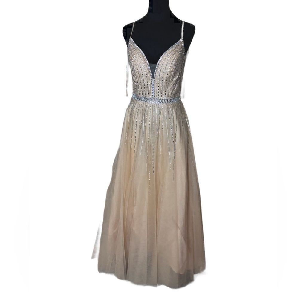 NBDN Nobrandedon Abby Paris gown champagne NWT Size M / US 6-8 / IT 42-44 - 3 Thumbnail