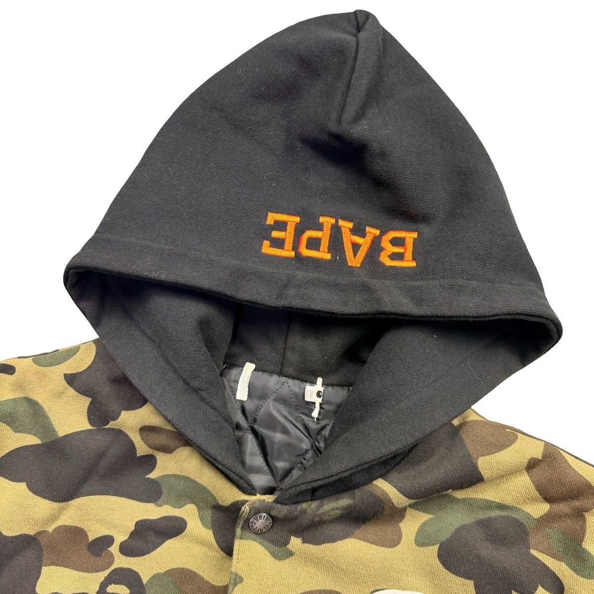 Bape BAPE (A Bathing Ape) varsity jacket hoodie Size US L / EU 52-54 / 3 - 3 Thumbnail