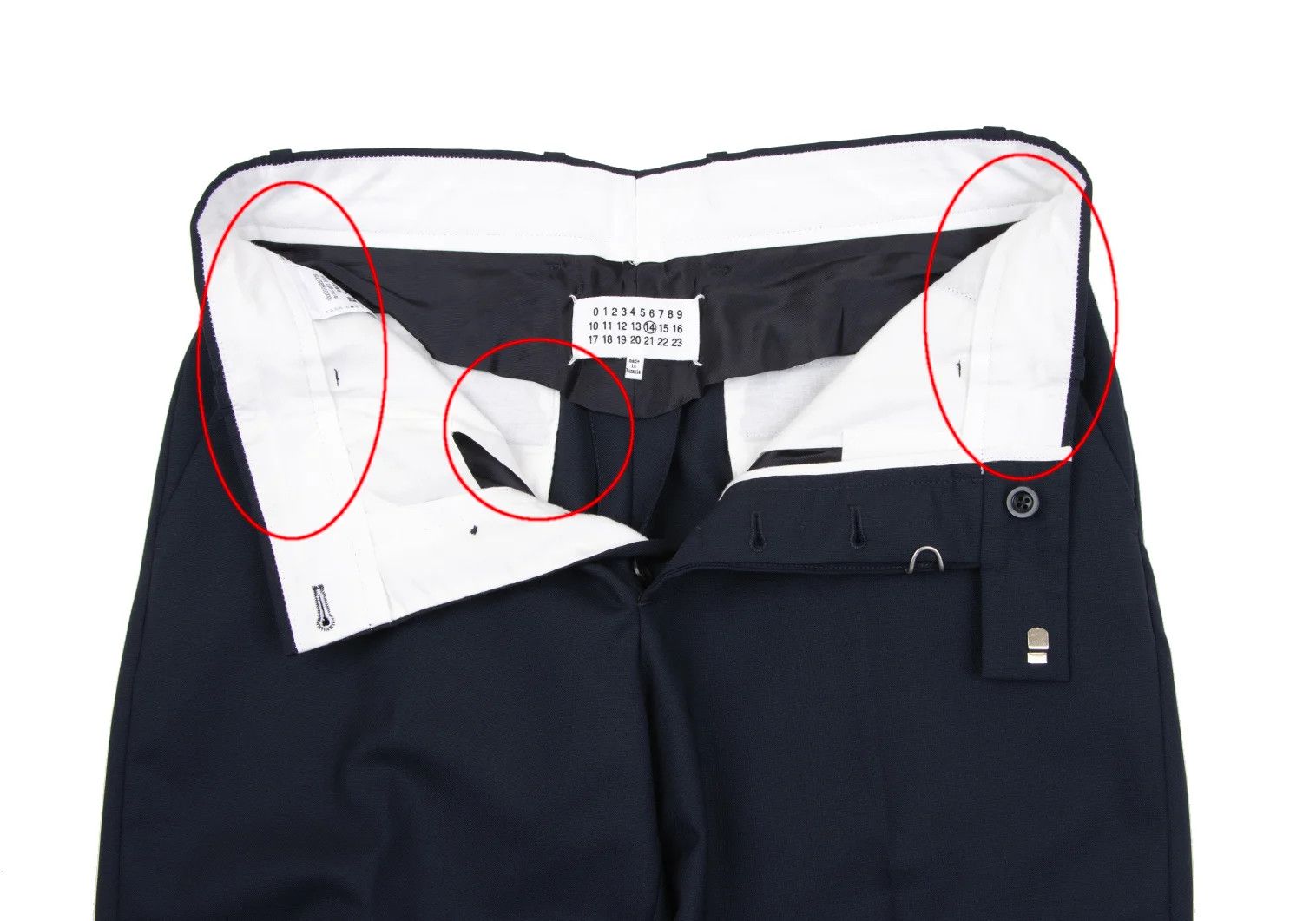 Maison Margiela Center-press Wool Trousers in Navy 46 Size US 30 / EU 46 - 4 Thumbnail