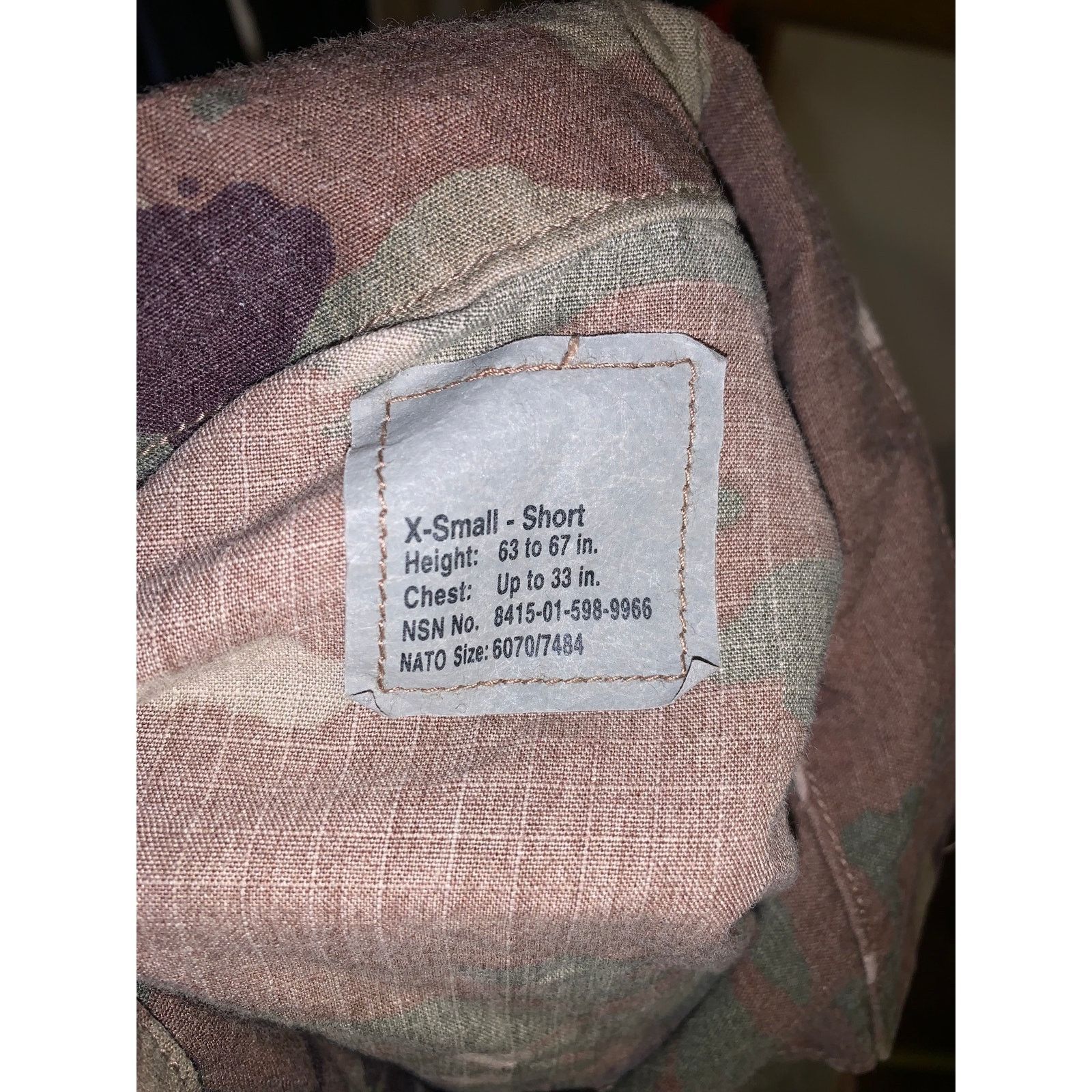 Other × Vintage US Army OCP Scorpion FRACU Combat Jacket XS Flame Resistant Size US XS / EU 42 / 0 - 8 Thumbnail