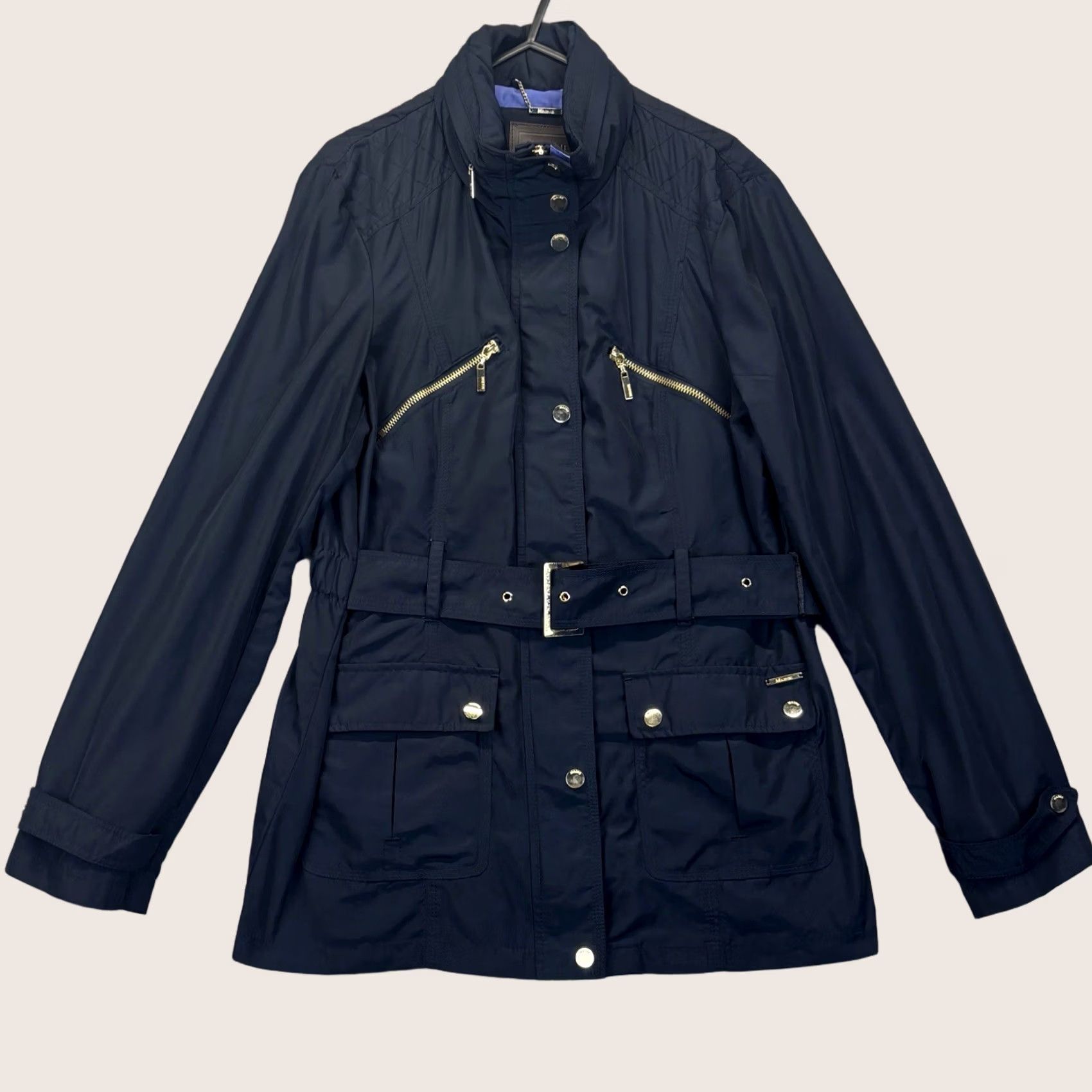 Vintage Maine New England Jacket Belted UK 14 Navy Women’s Used Size XL / US 12-14 / IT 48-50 - 1 Thumbnail
