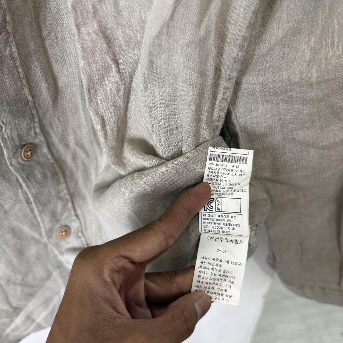 C.P. Company C.P. Company dyed linen long shirt Size US XL / EU 56 / 4 - 8 Thumbnail