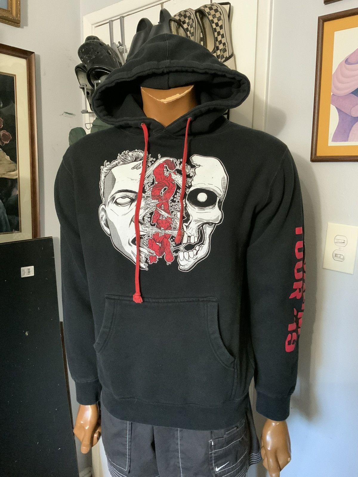 Independent Trading Co. × Logic Logic COADM Tour 2019 Official Merch Skull Pullover Hoodie Size US M / EU 48-50 / 2 - 9 Thumbnail
