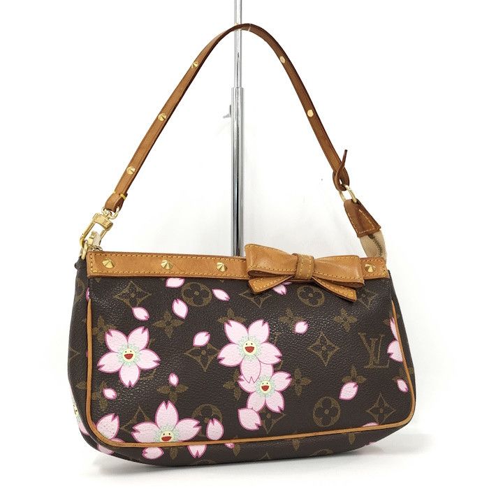 Louis Vuitton Pochette Accessory Pouch Cherry Blossom Monogram