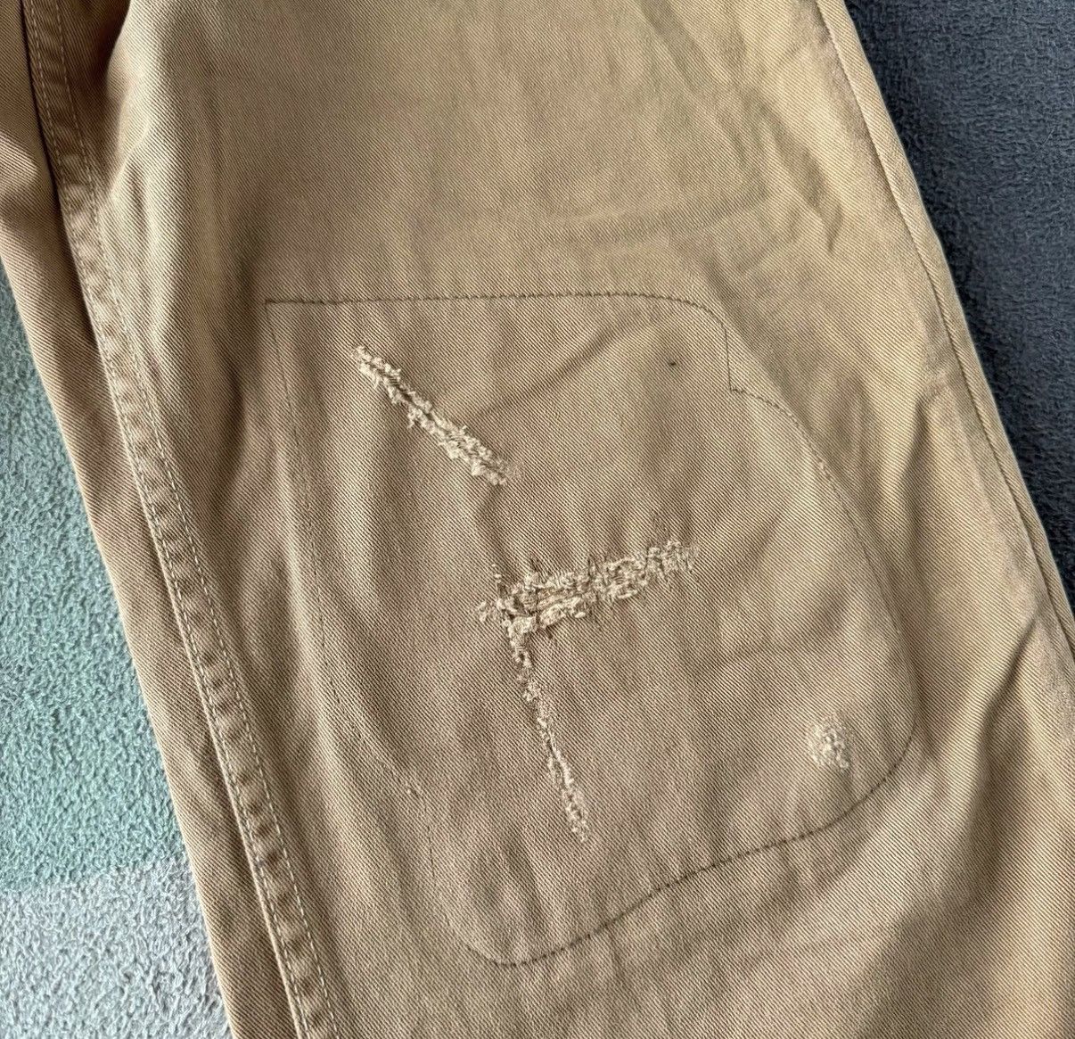 RRL Ralph Lauren RRL Ralph Lauren Patchwork Distressed Pants K22 Size US 31 - 4 Thumbnail