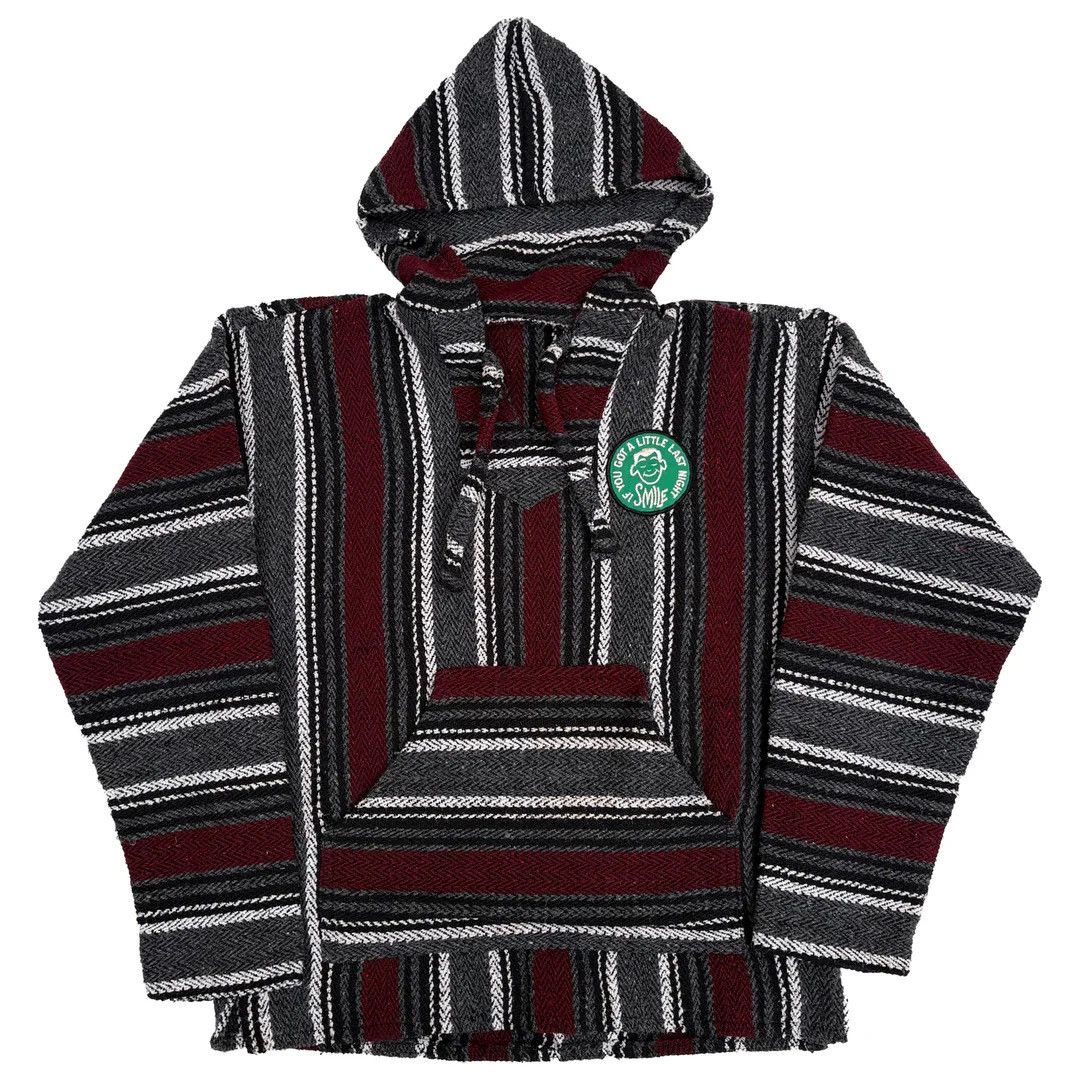 Vintage Baja Mexican 1990 90s Vintage Patched Pattern Surf Hoodie Size US L / EU 52-54 / 3 - 1 Thumbnail