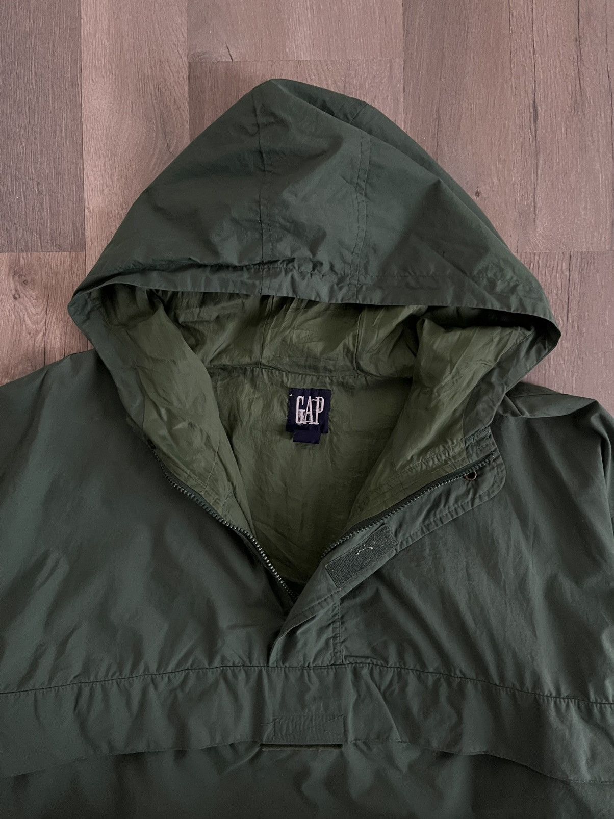Gap 90s Gap Forest Green Anorak Windbreaker Size US XL / EU 56 / 4 - 4 Thumbnail