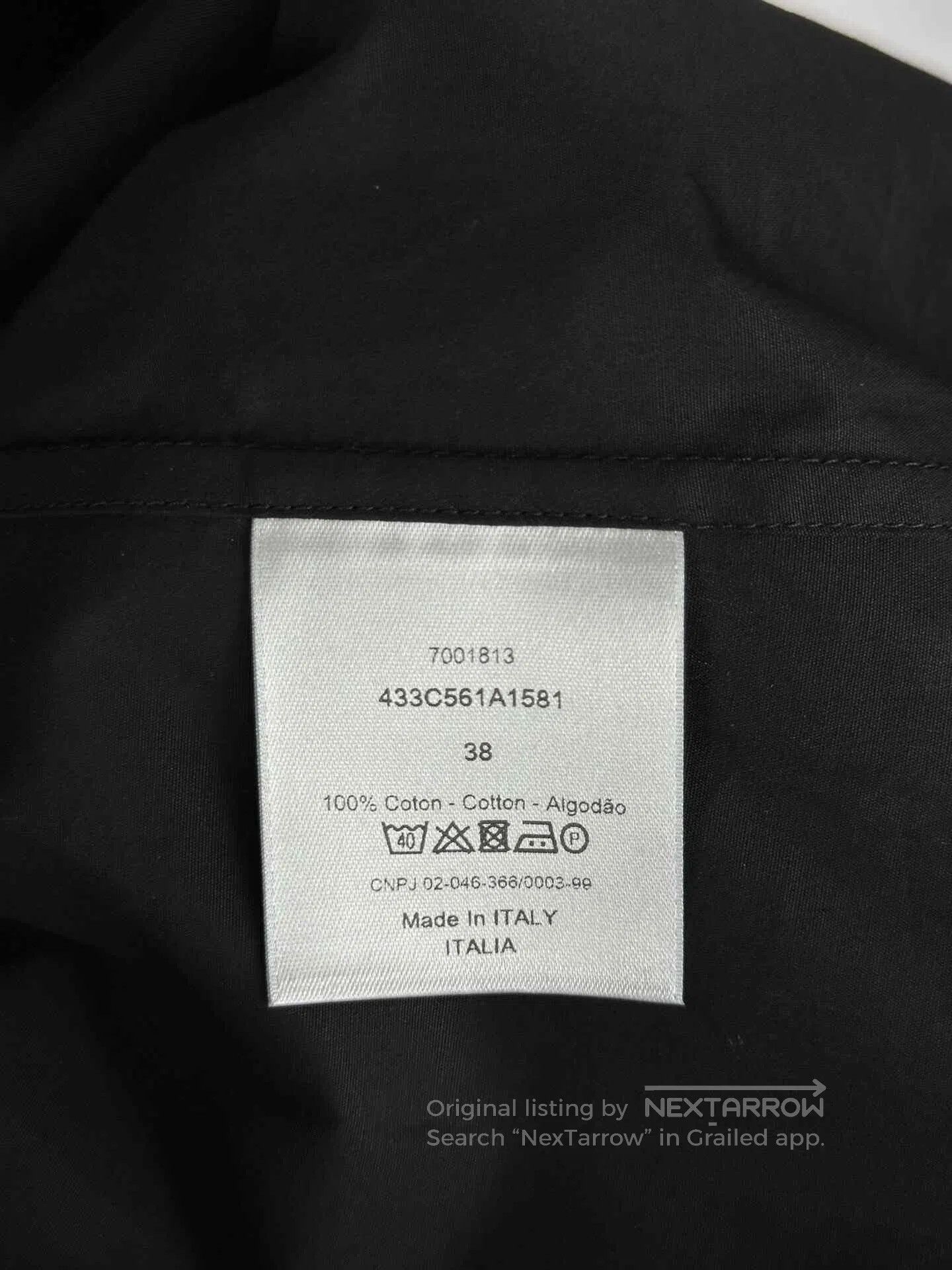 Dior Dior Black CD Button Shirt. Size S / US 4 / IT 40 - 4 Thumbnail
