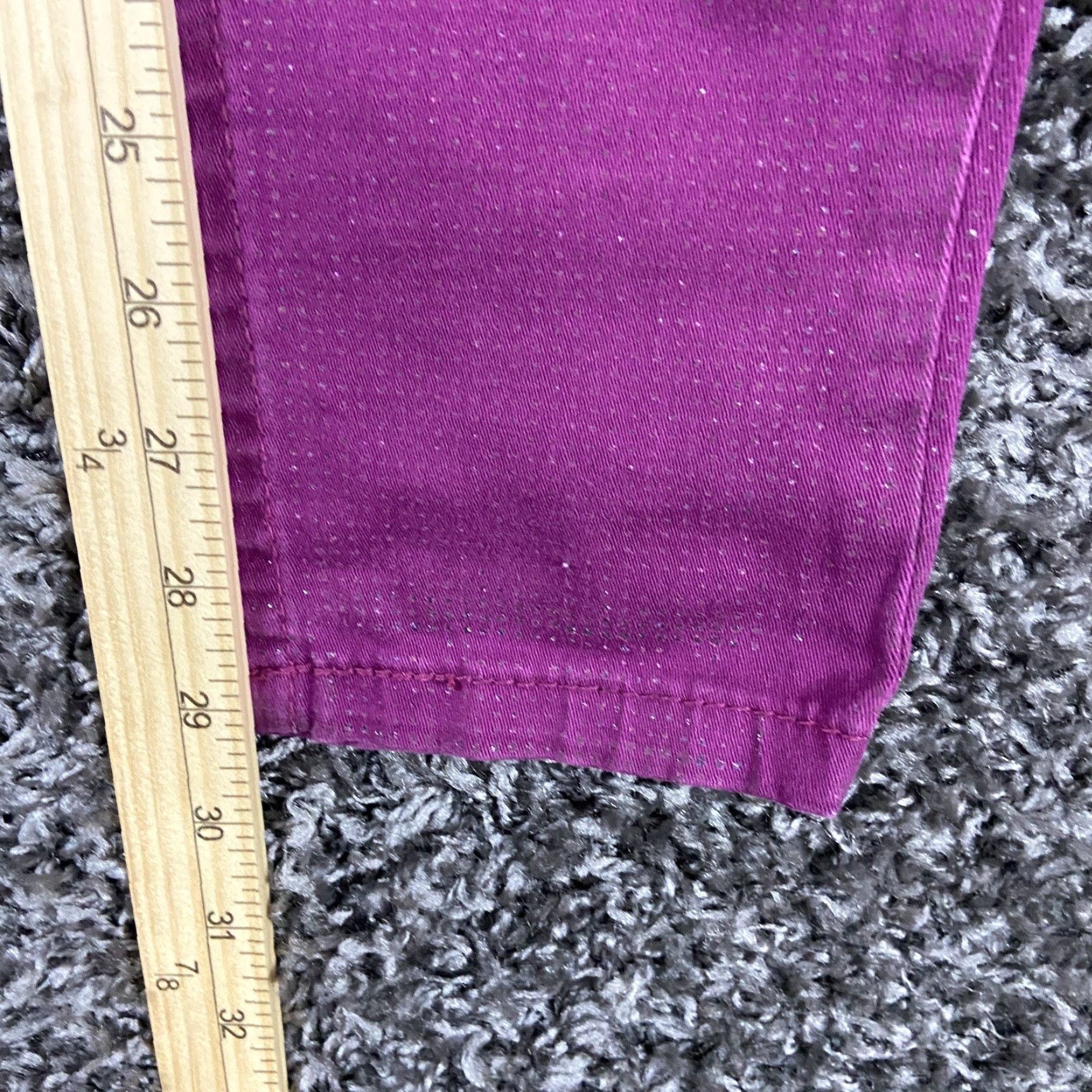 Vintage WallFlower Jeans Pants Women’s 9 Pink Sparkly Ankle Size 30" / US 8 / IT 44 - 7 Thumbnail