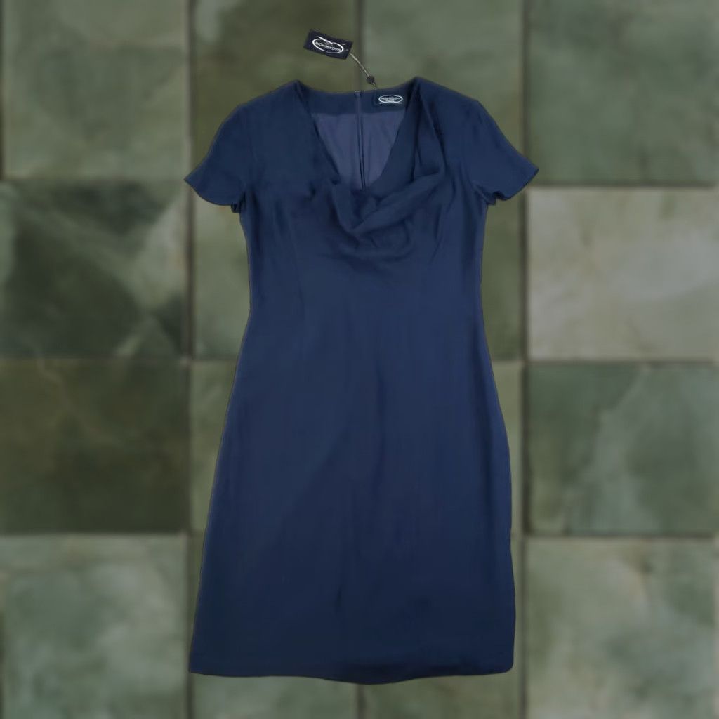 satin dress midi N°21 | Black Adjustable tie straps cross collection-new-in La Femme Prom 19996 Sheen:Matte