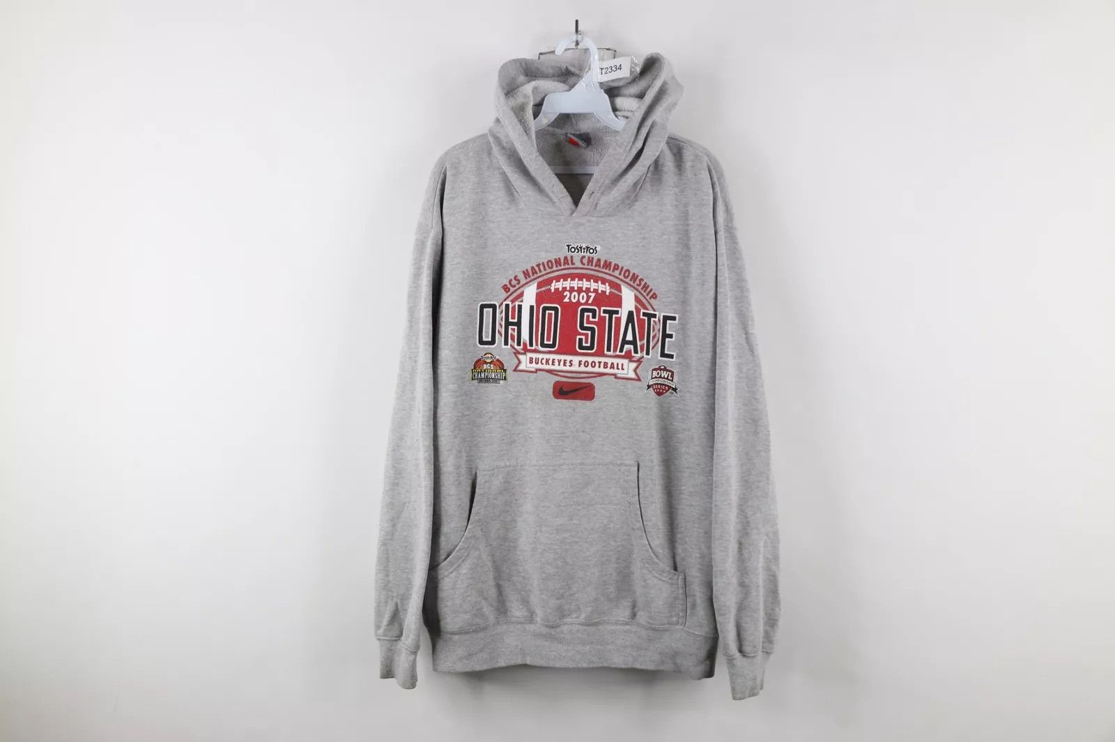 Nike × Vintage Vintage Nike Championship State University Football Hoodie Size US L / EU 52-54 / 3 - 1 Thumbnail